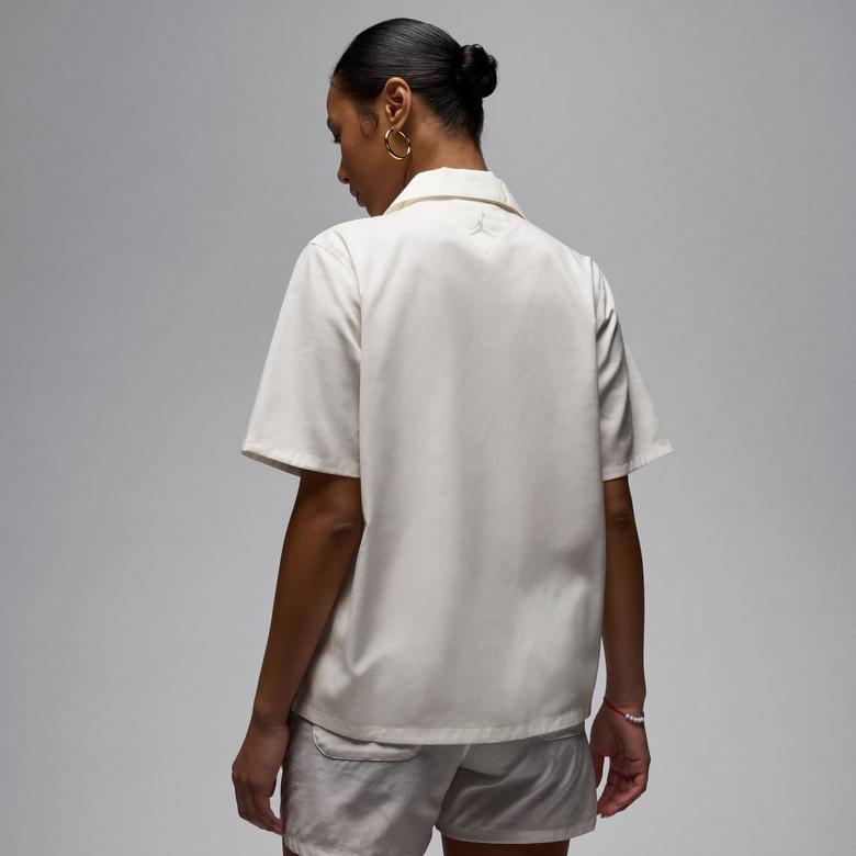 Jordan  Woven Top Rose Kadın Beyaz T-Shirt