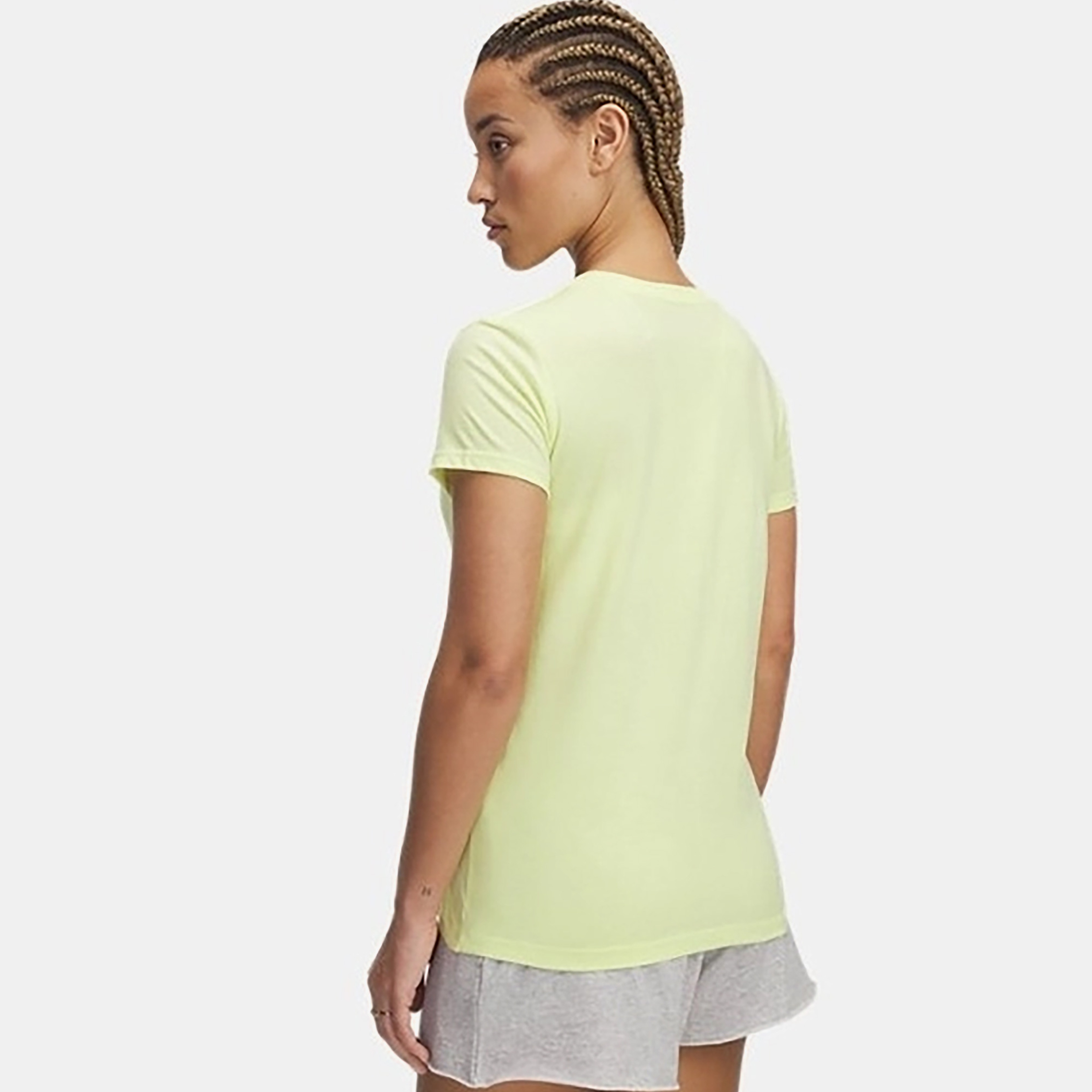 Under Armour Sportstyle Logo Ss Kadın Sarı T-Shirt