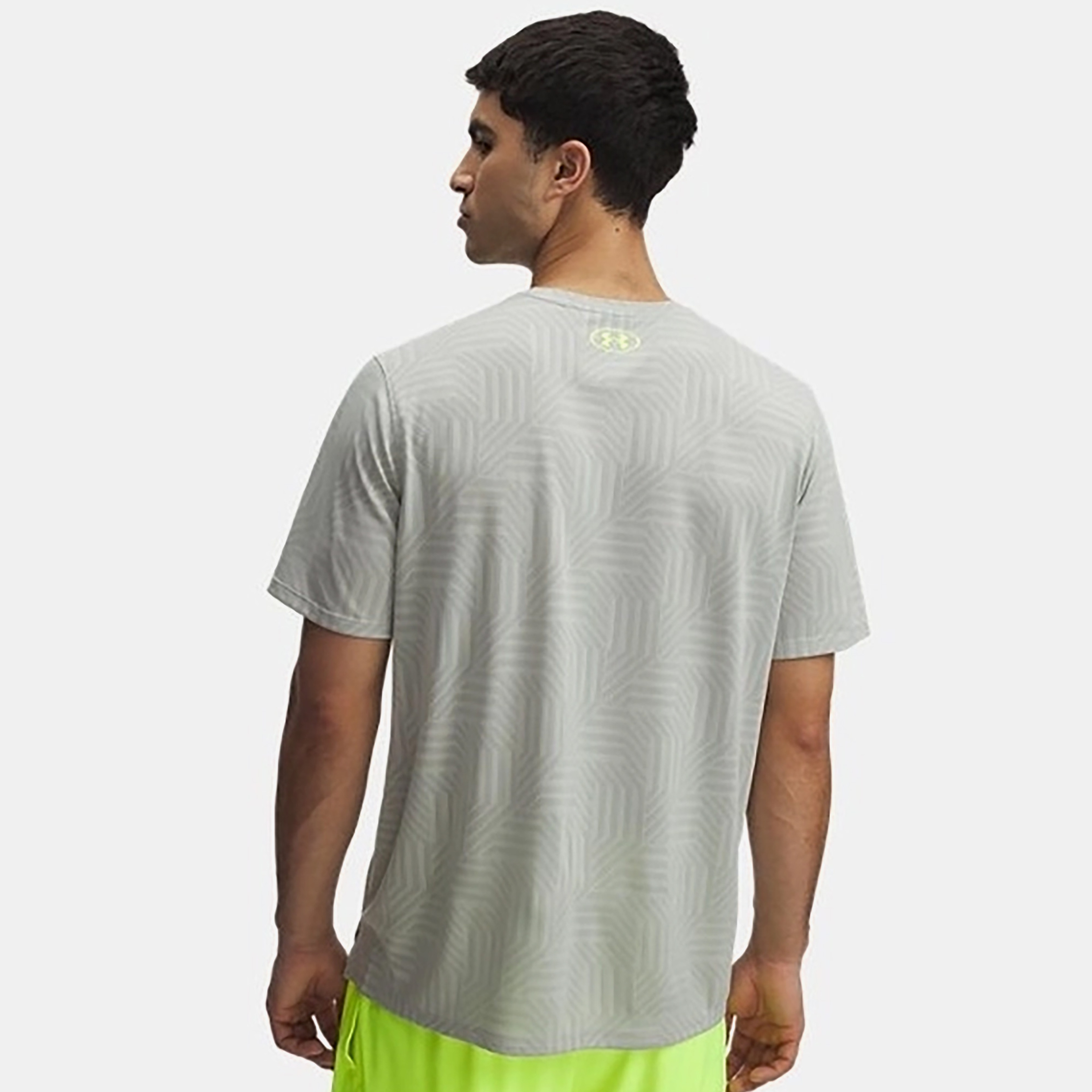 Under Armour Tech Vent Geotessa Ss Erkek Yeşil Antrenman T-Shirtü