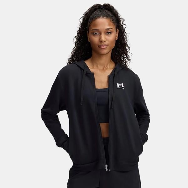 Under Armour Rival Terry Fz Kadın Siyah Ceket