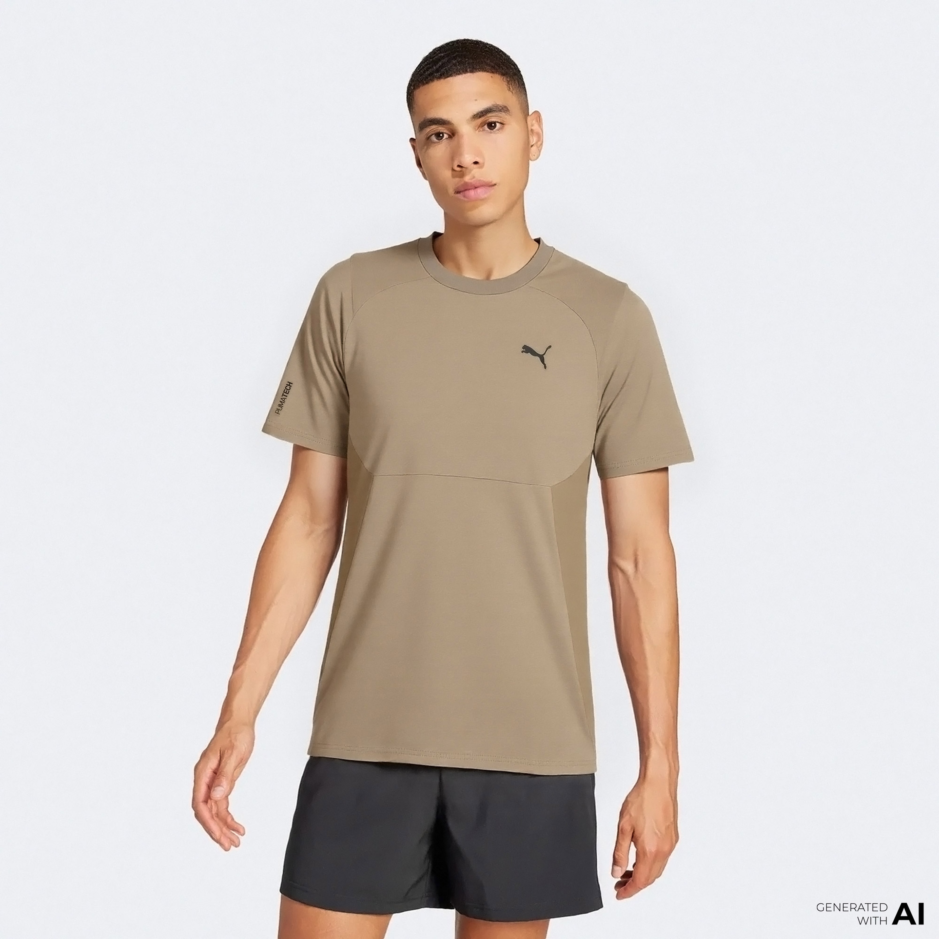 Puma Pumatech Better Erkek Kahverengi T-Shirt