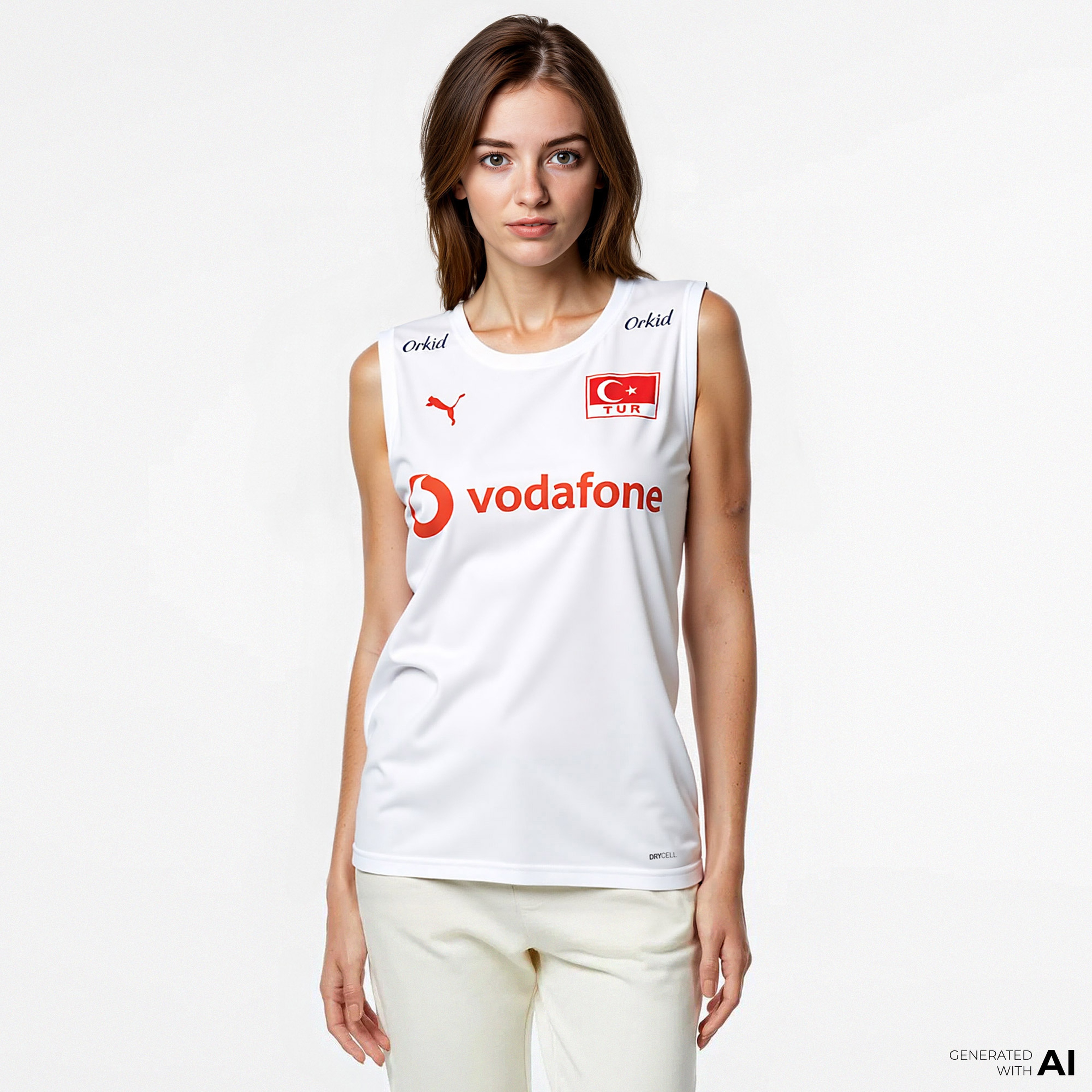 Puma Türkiye Voleybol Milli Takım Kadın Beyaz Forması