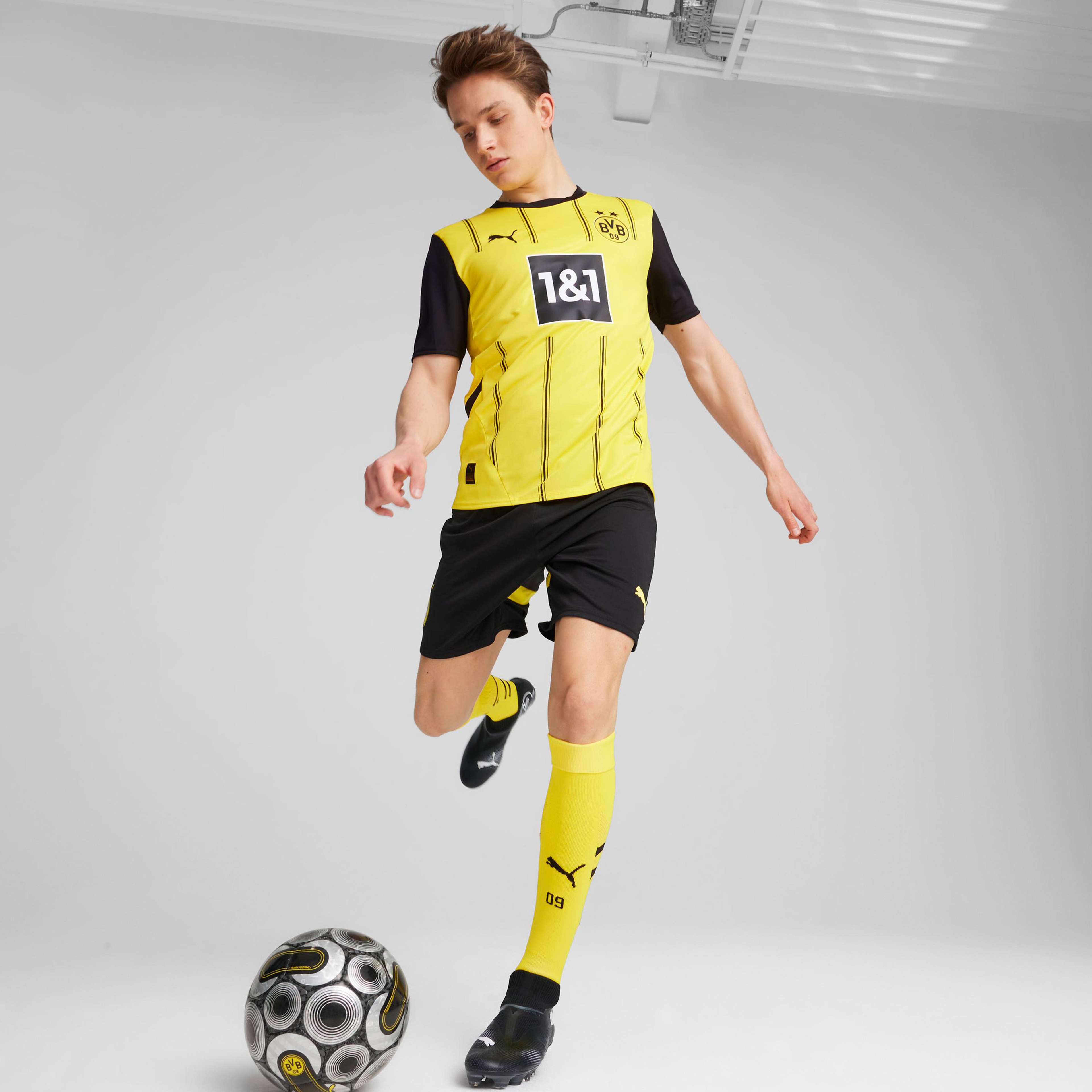 Puma Bourissia Dortmund 2024-25 İç Saha Erkek Sarı Futbol Forması