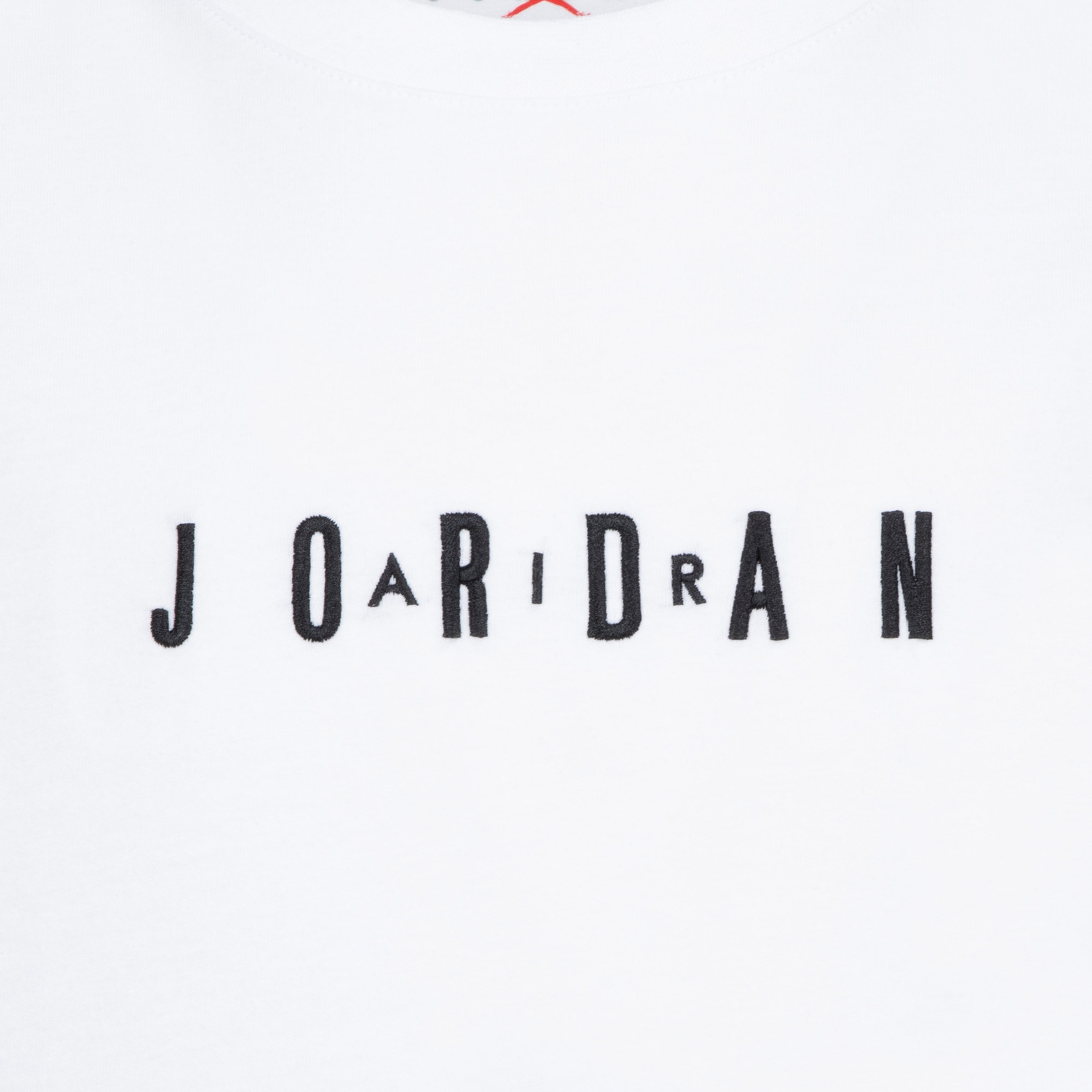 Jordan MJ Wordmark EMB Crew Çocuk Beyaz Günlük T-Shirt