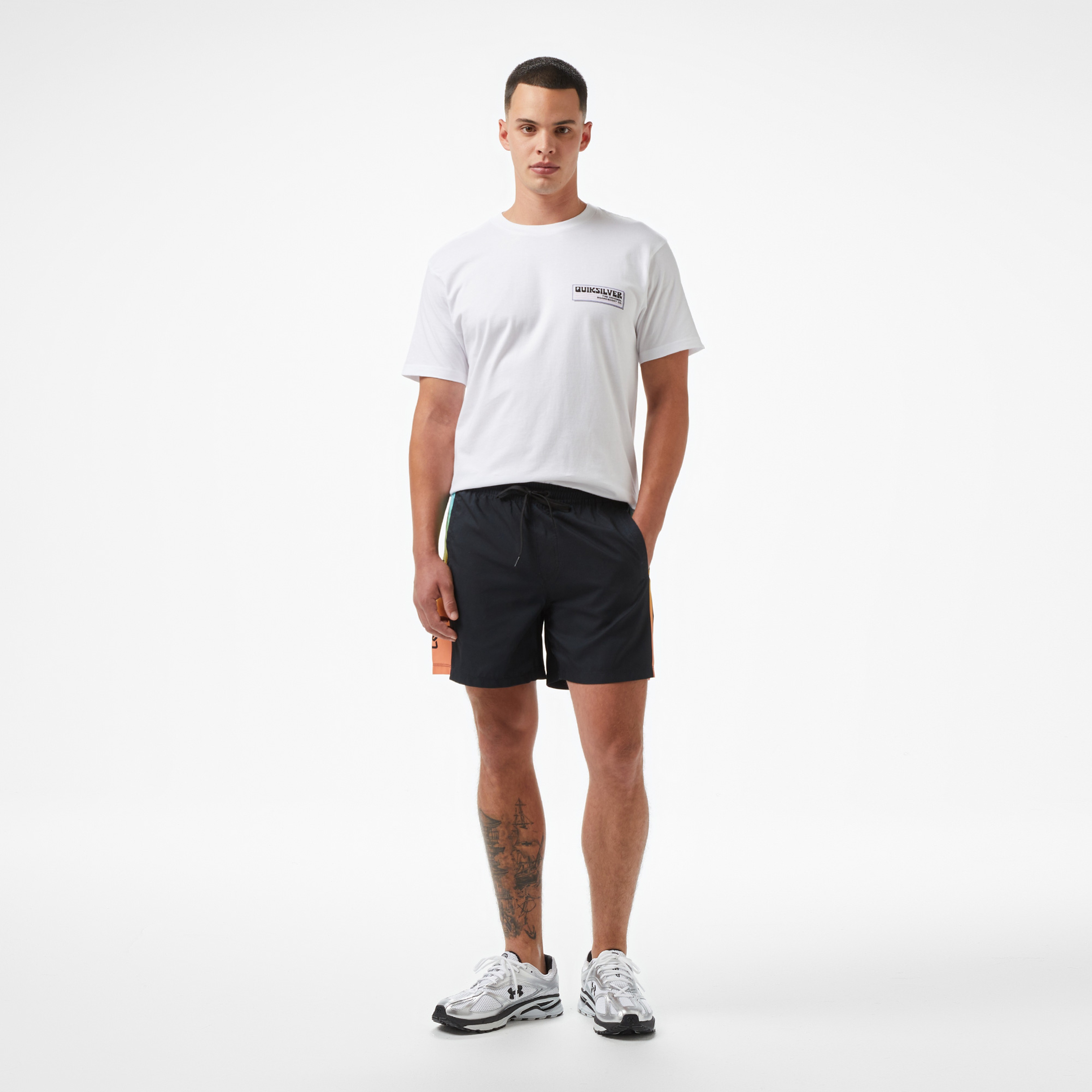 Quiksilver Everyday Solid Volley 15 Erkek Siyah Deniz Şortu