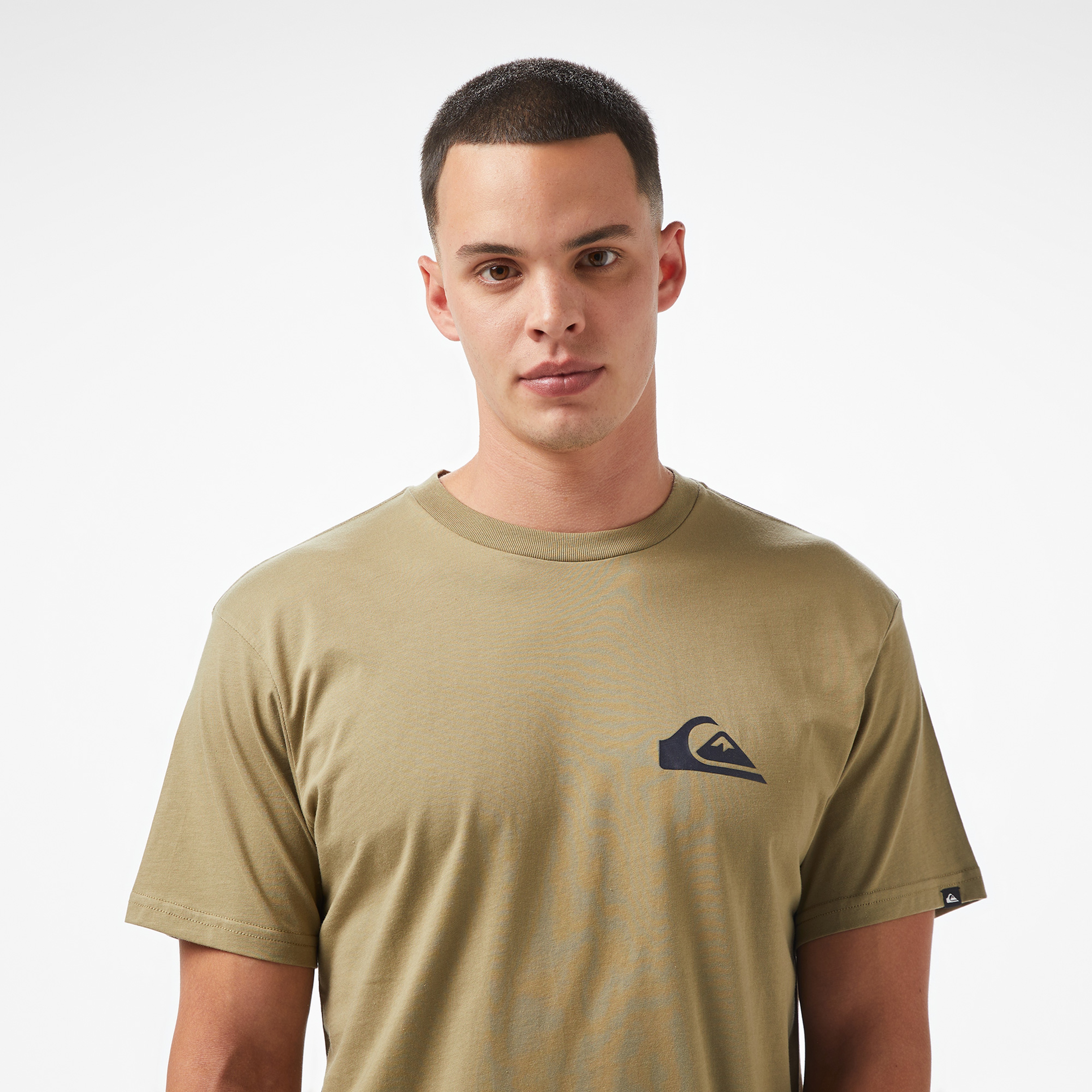 Quiksilver EV Mini Logo SS Erkek Haki T-Shirt