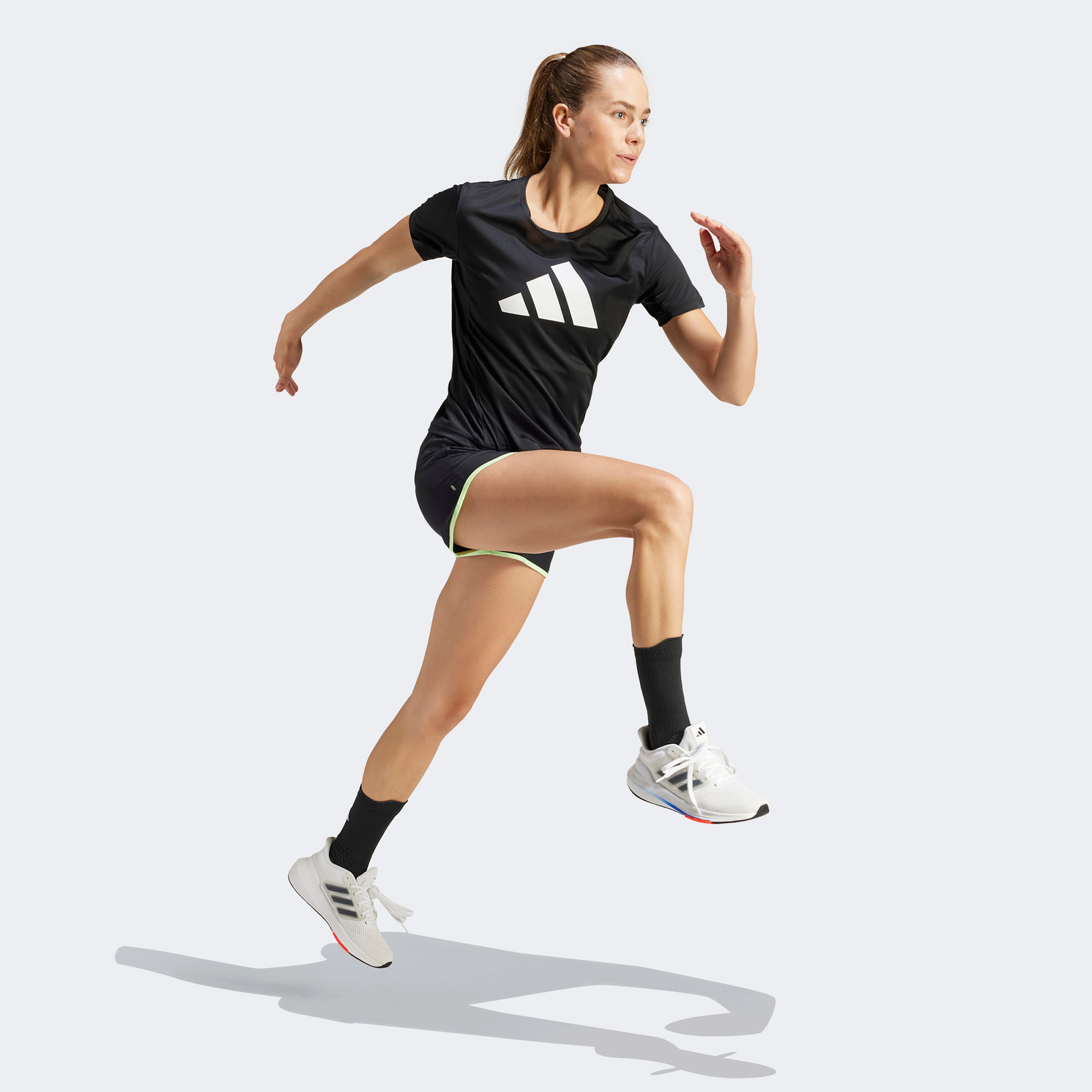 adidas Run It Kadın Siyah Koşu T-Shirtü