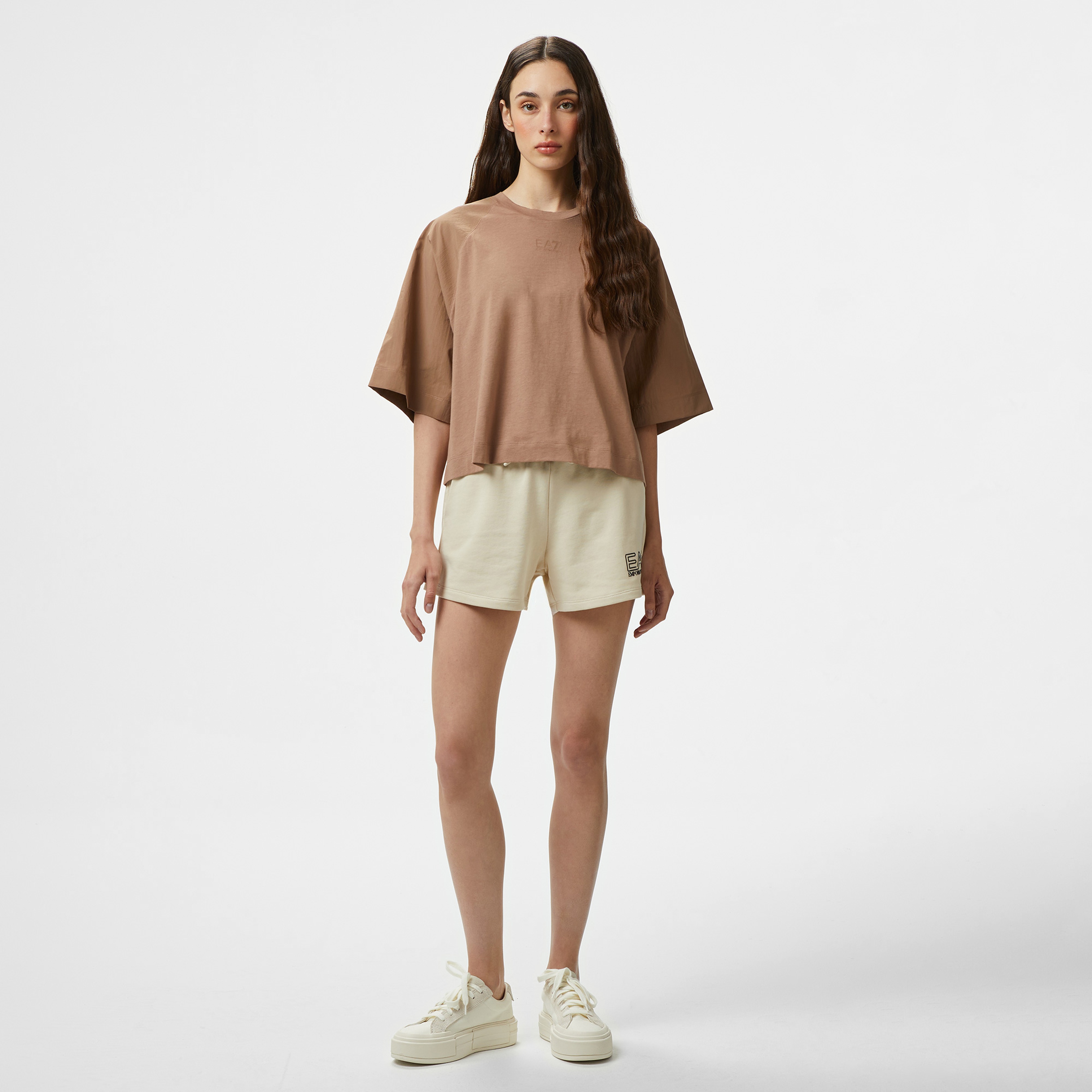 Emporio Armani Contemporary Kadın Kahverengi T-Shirt