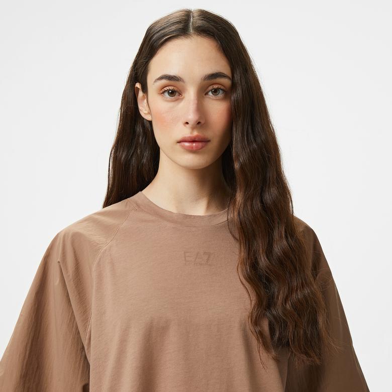 Emporio Armani Contemporary Kadın Kahverengi T-Shirt