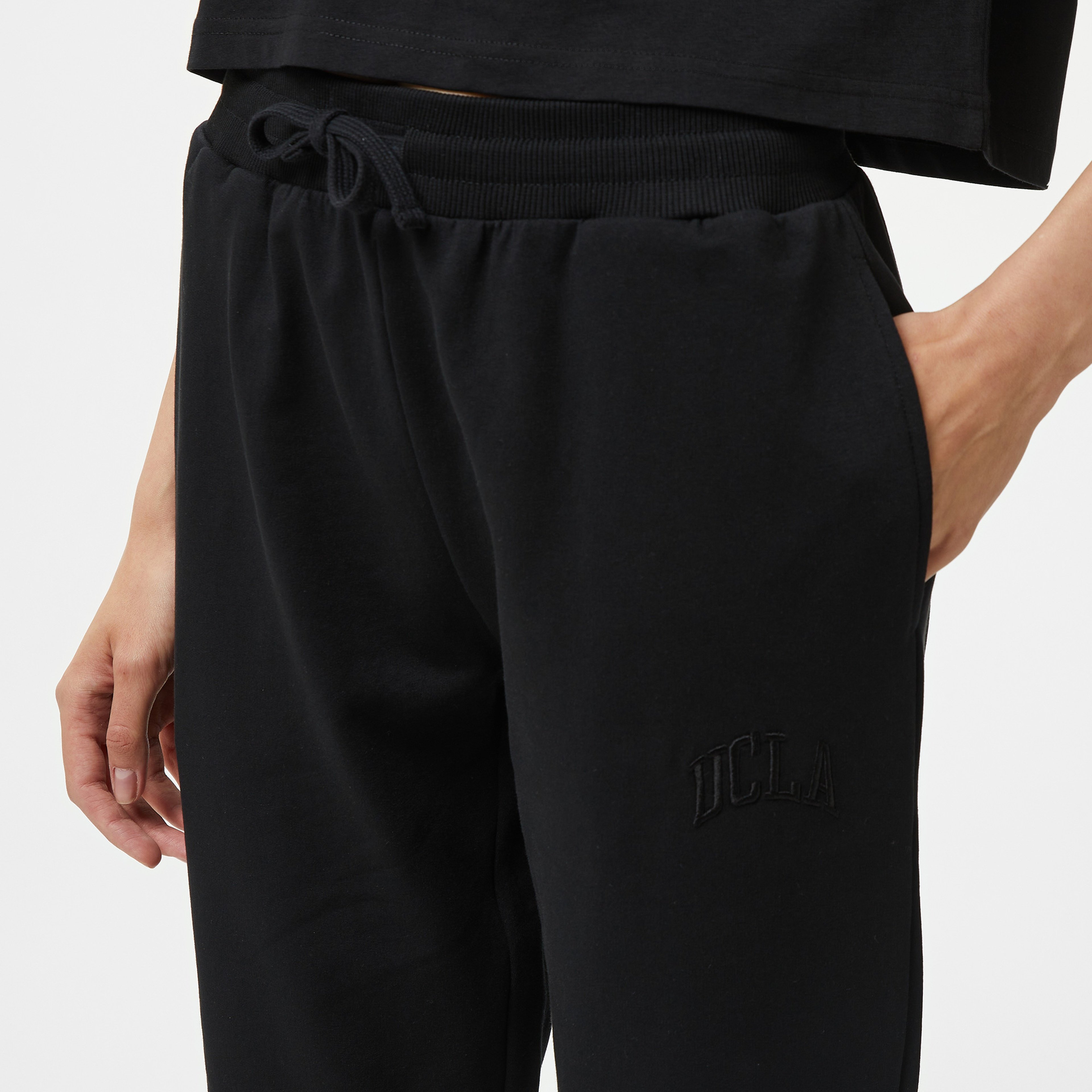 Ucla Regular Fit Kadın Siyah Eşofman Altı