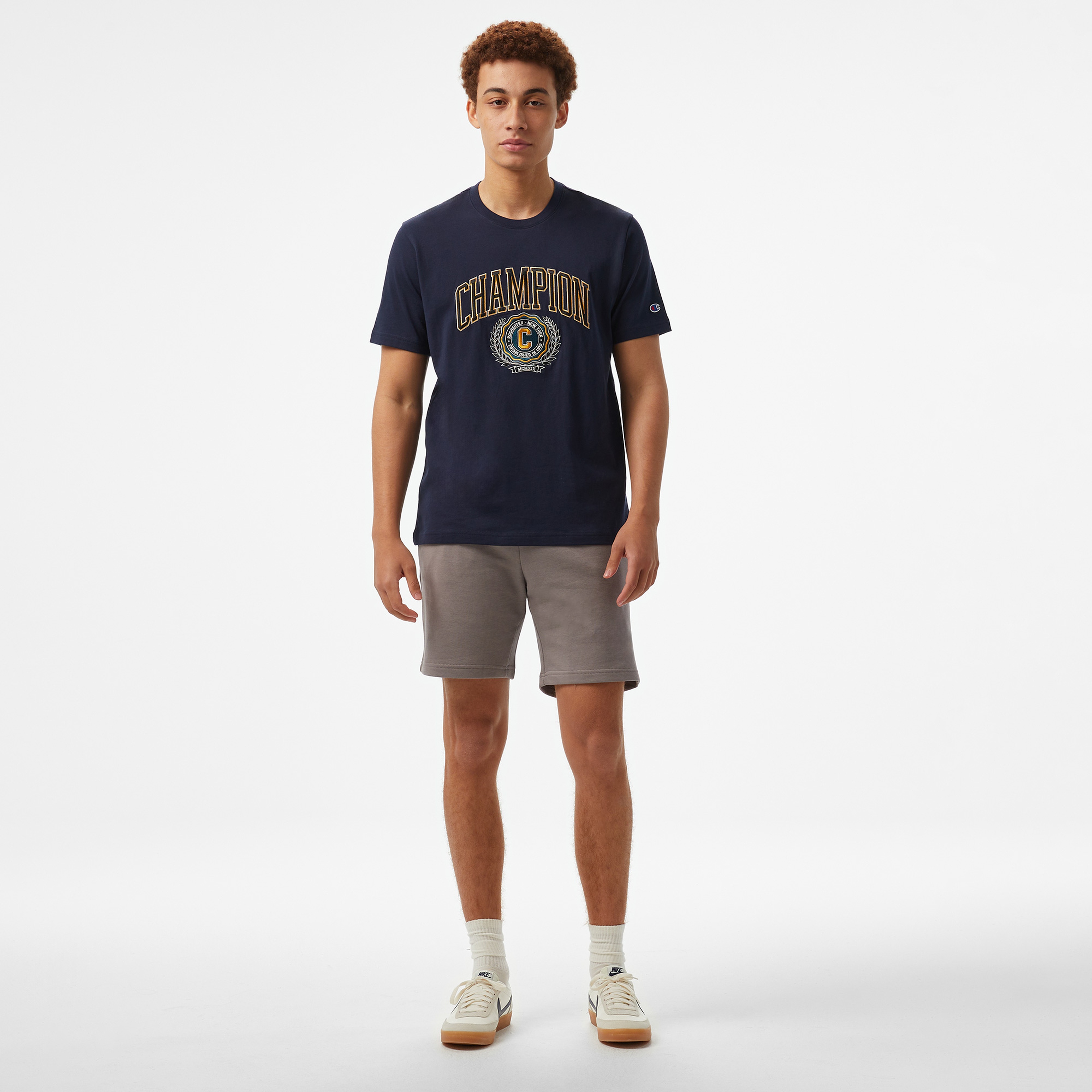 Champion Yearbook Erkek Lacivert T-Shirt