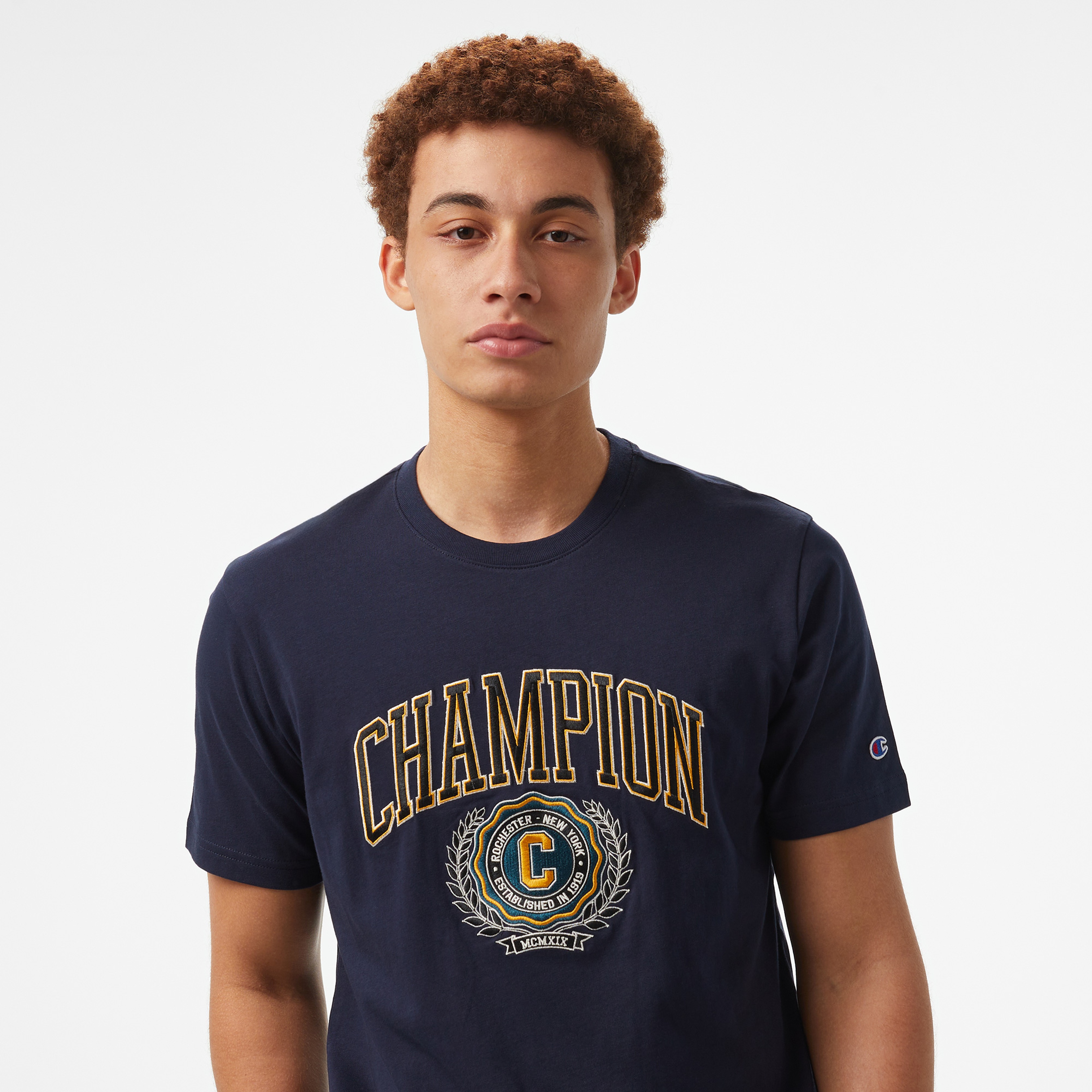 Champion Yearbook Erkek Lacivert T-Shirt