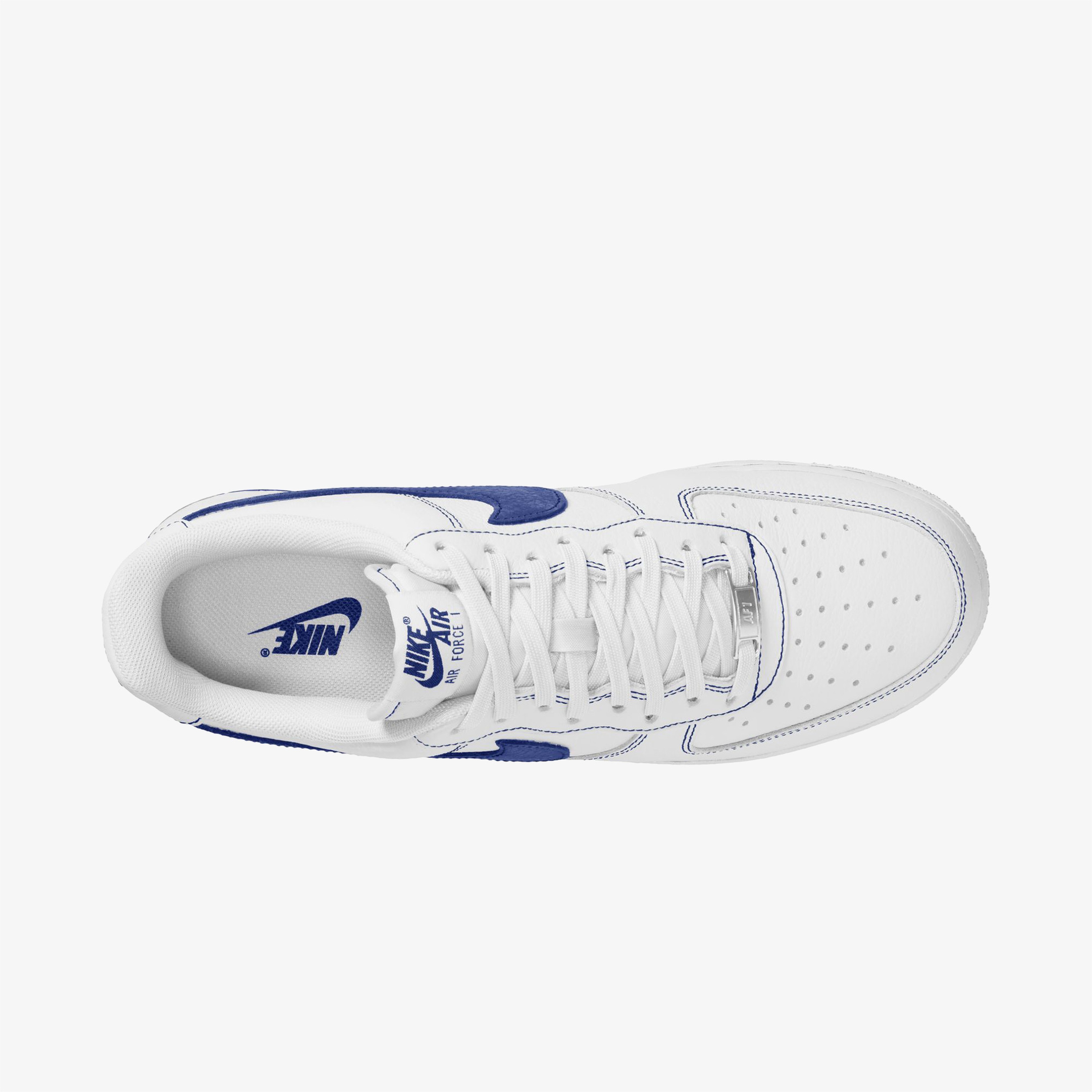 Nike Air Force 1 '07 LV Erkek Beyaz/Mavi Sneaker