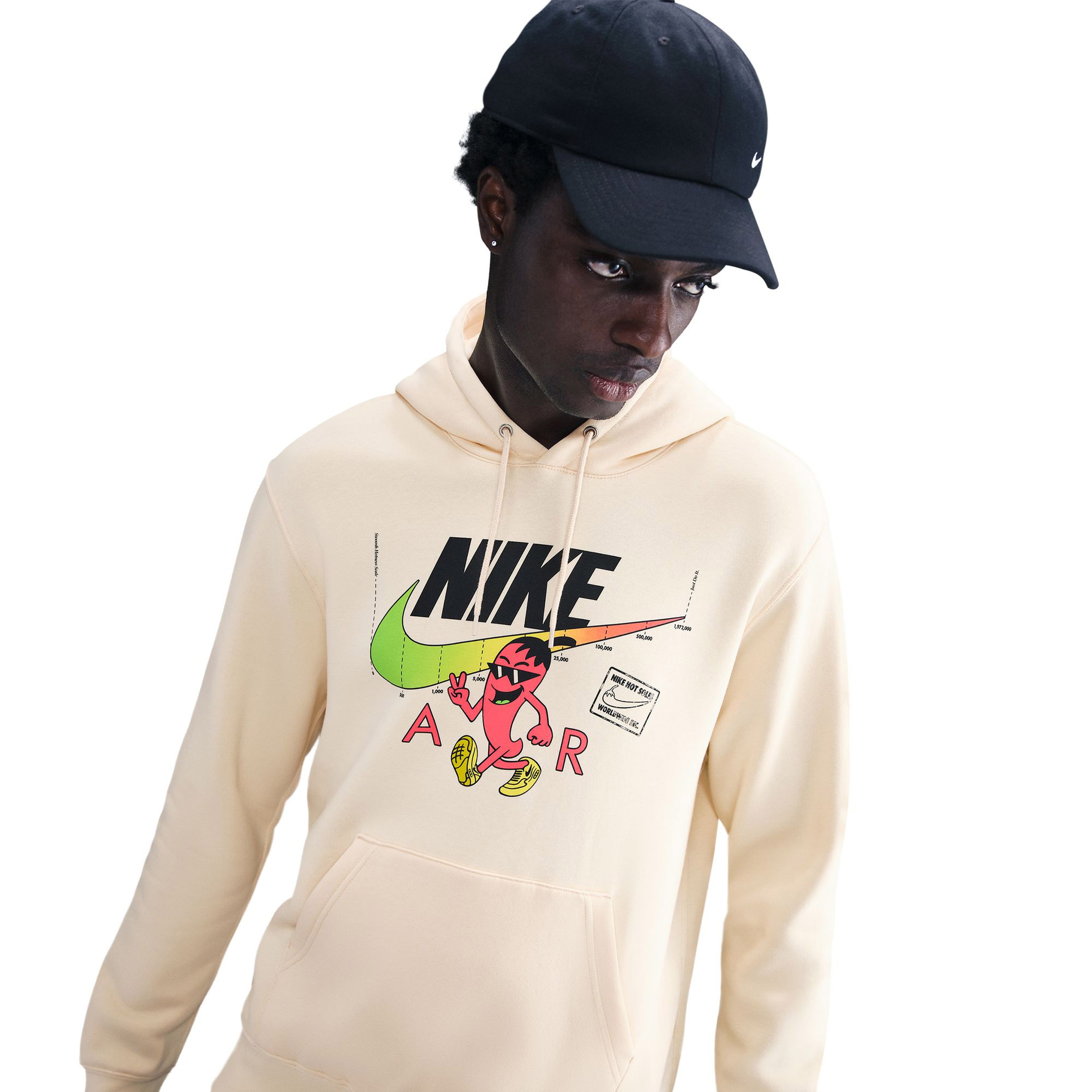 Nike Sportswear Air Gfx Erkek Bej Sweatshirt