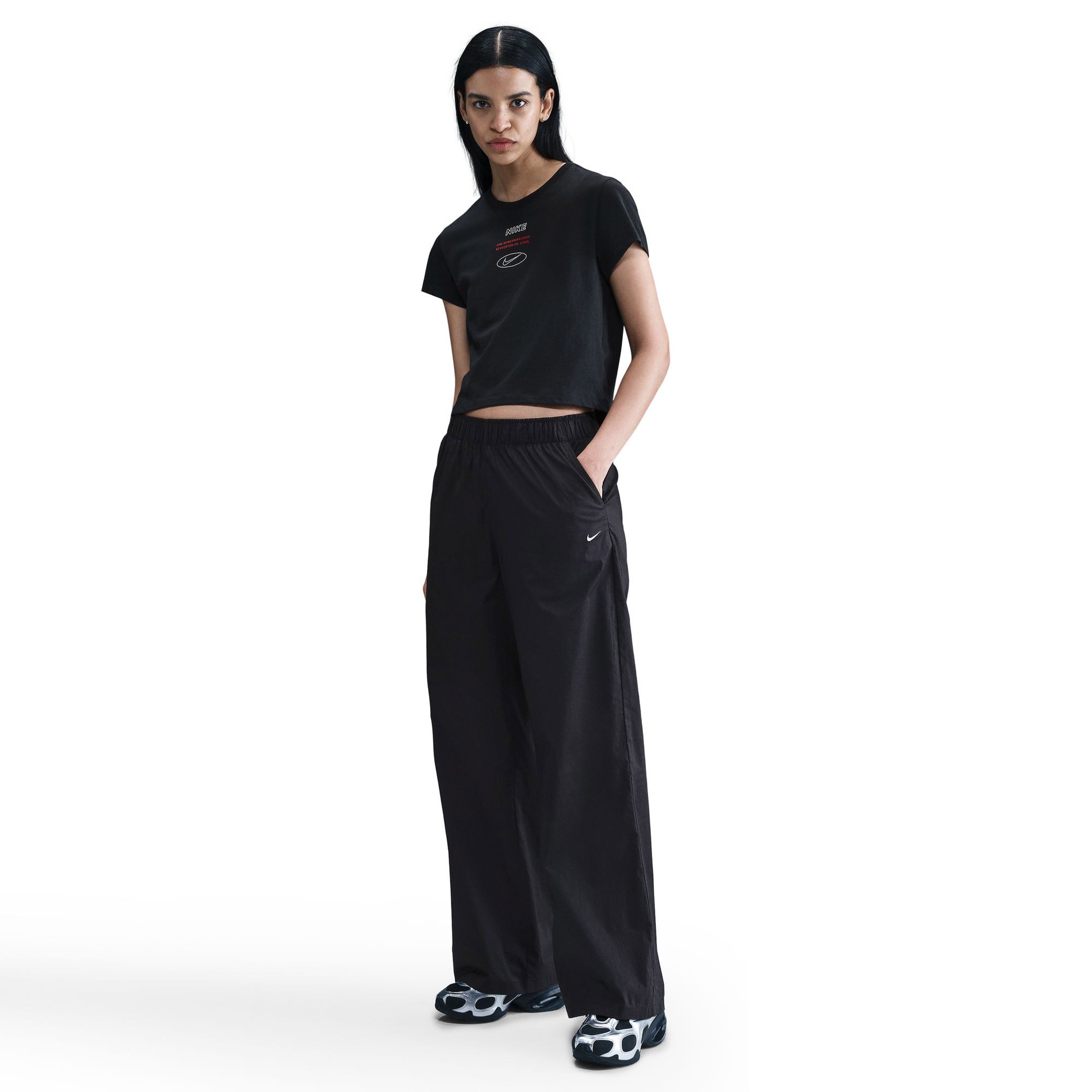 Nike Sportswear Classics Plus Kadın Siyah T-Shirt