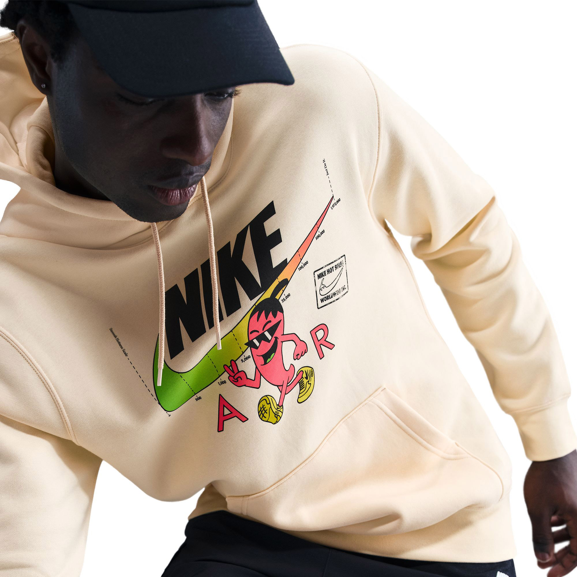 Nike Sportswear Air Gfx Erkek Bej Sweatshirt