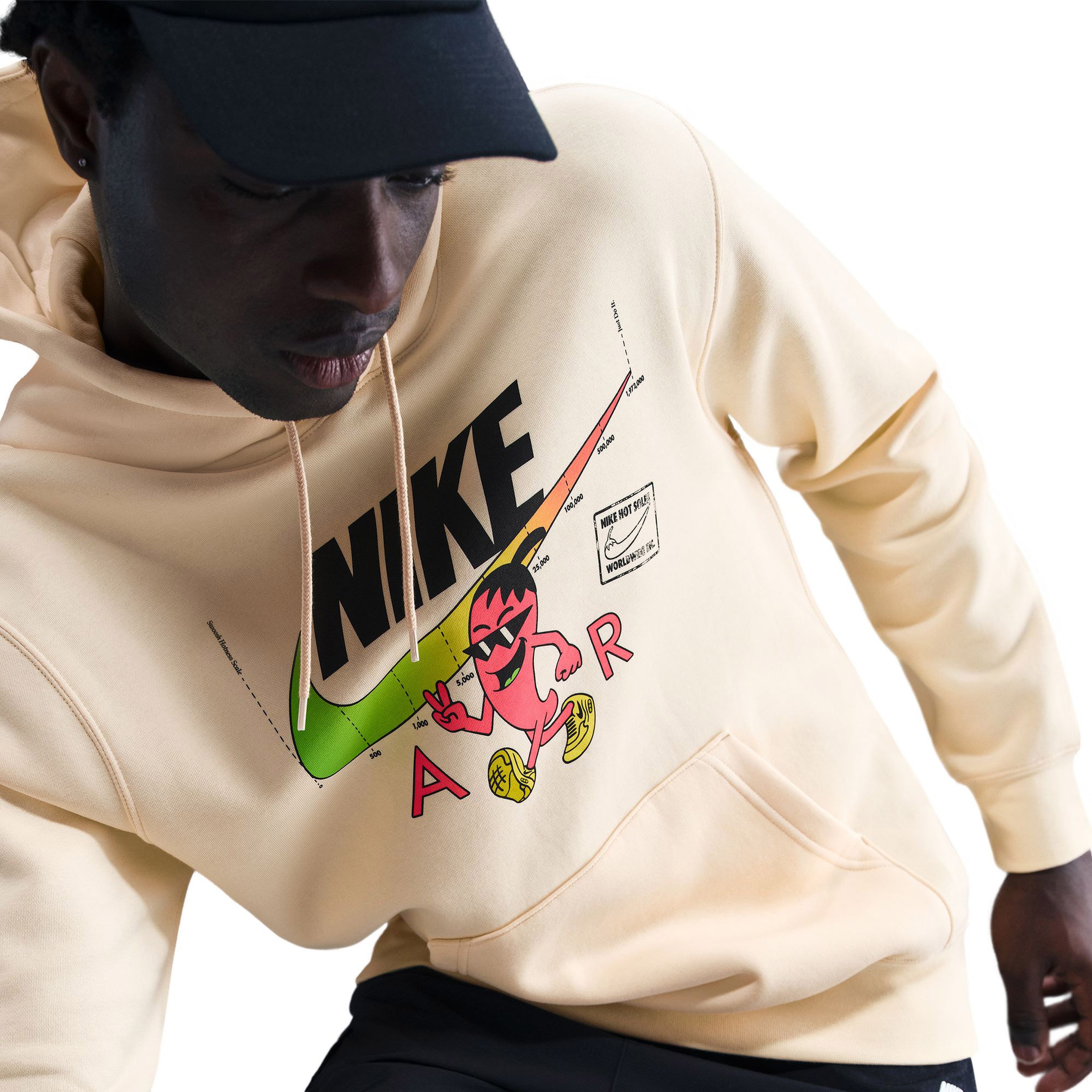 Nike Sportswear Air Gfx Erkek Bej Sweatshirt