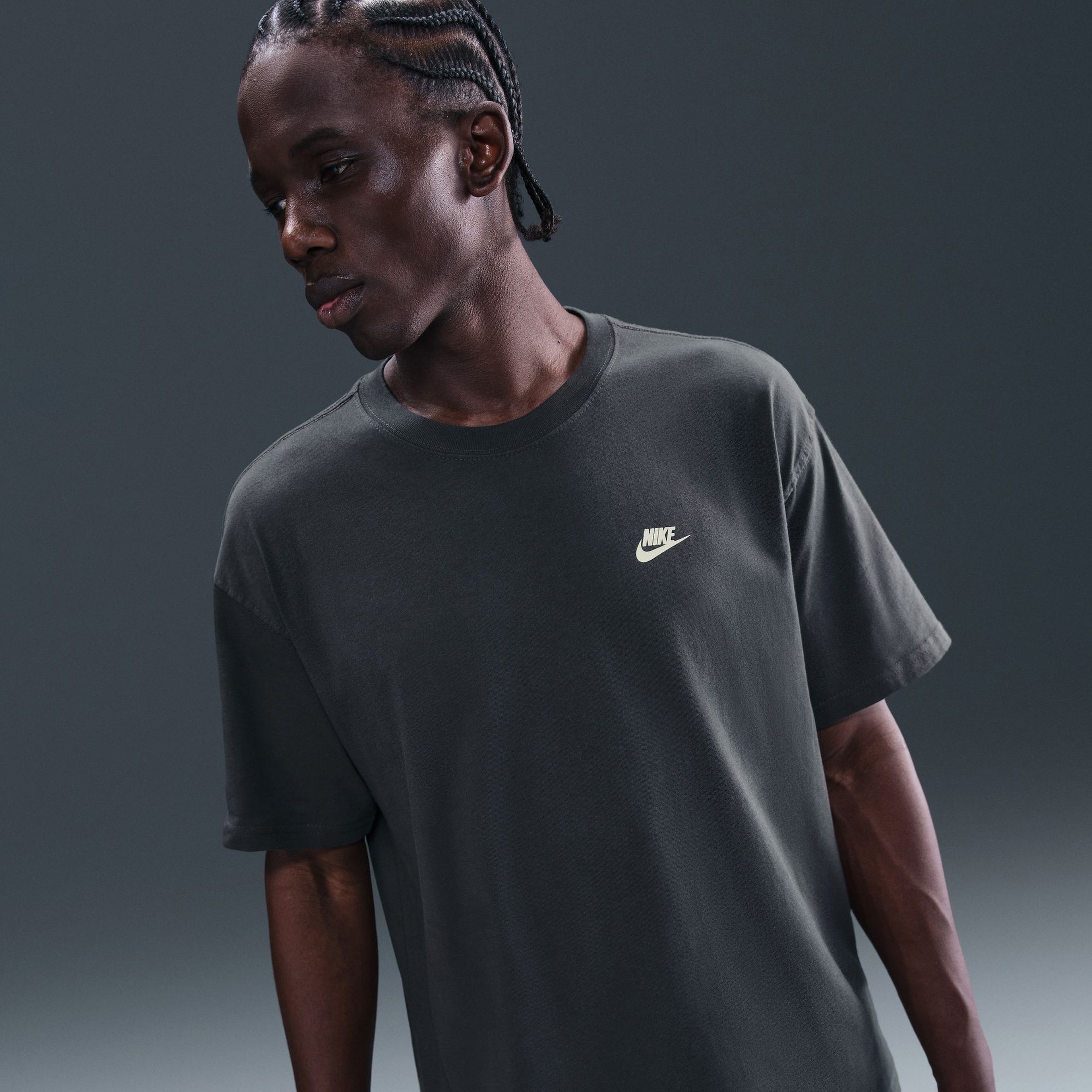 Nike M90 Hoop Erkek Gri T-Shirt