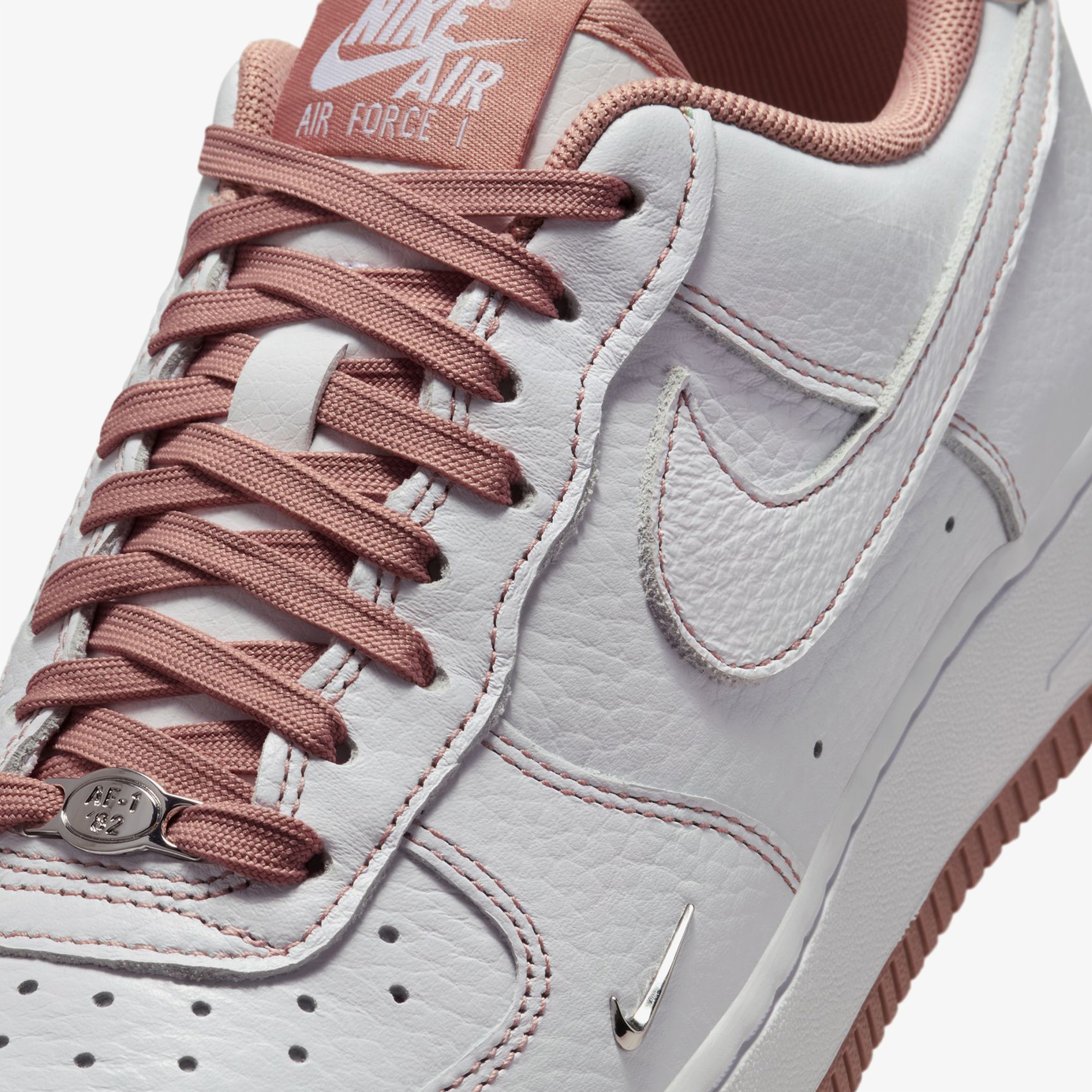 Nike Air Force 1 '07 Mini Jewel Kadın Beyaz Spor Ayakkabı