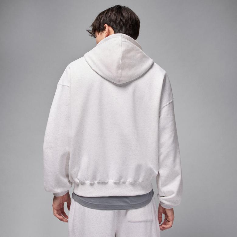 Jordan Brooklyn Oversize Strech Erkek Gri Hoodie
