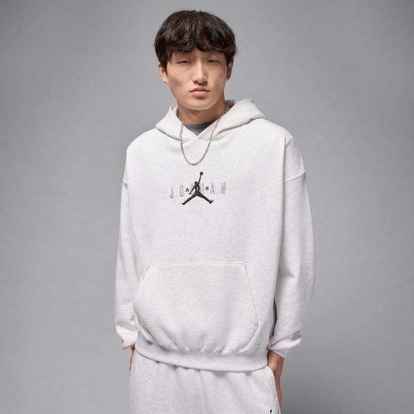 Jordan Brooklyn Oversize Strech Erkek Gri Hoodie
