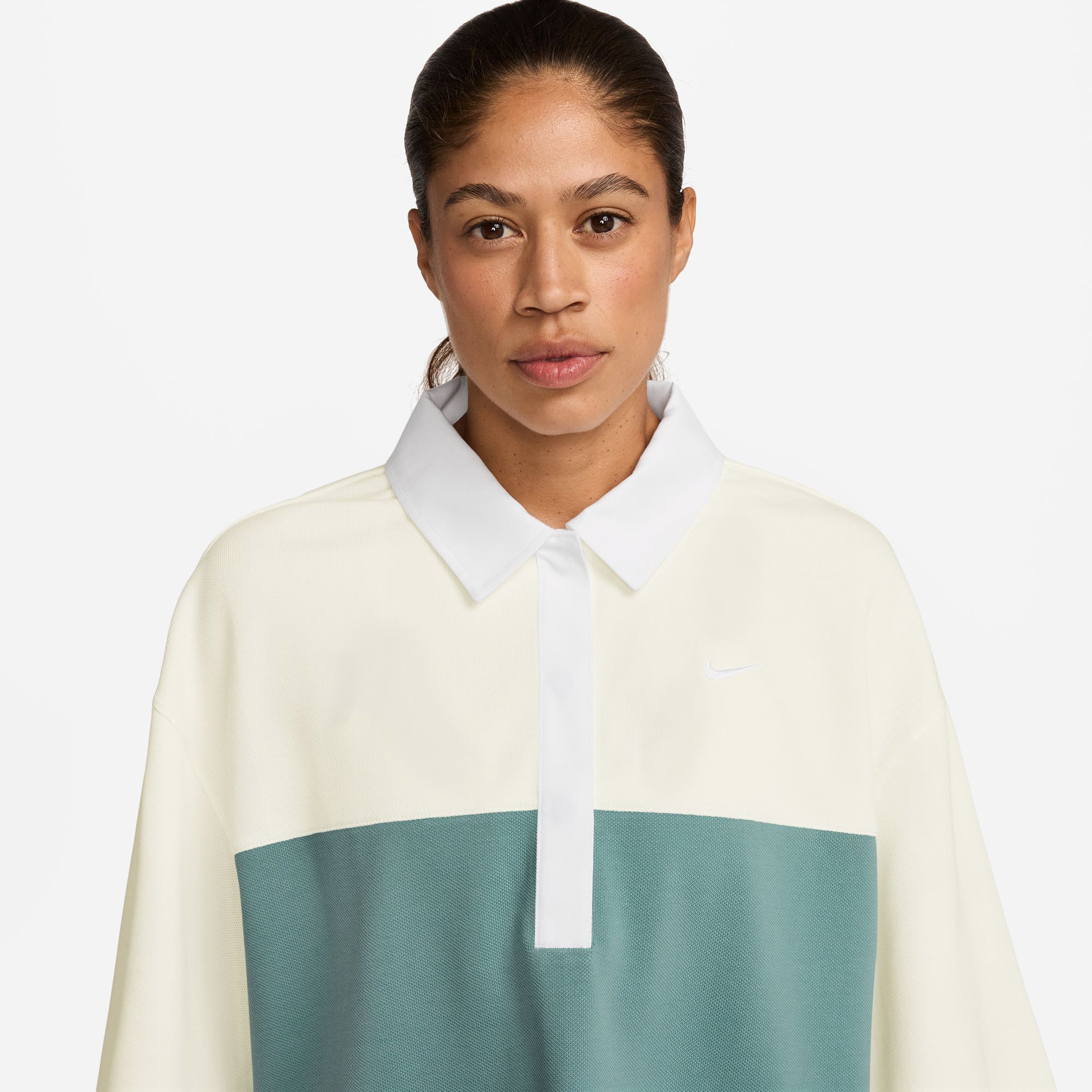 Nike Sportswear Oversize Kadın Beyaz Polo