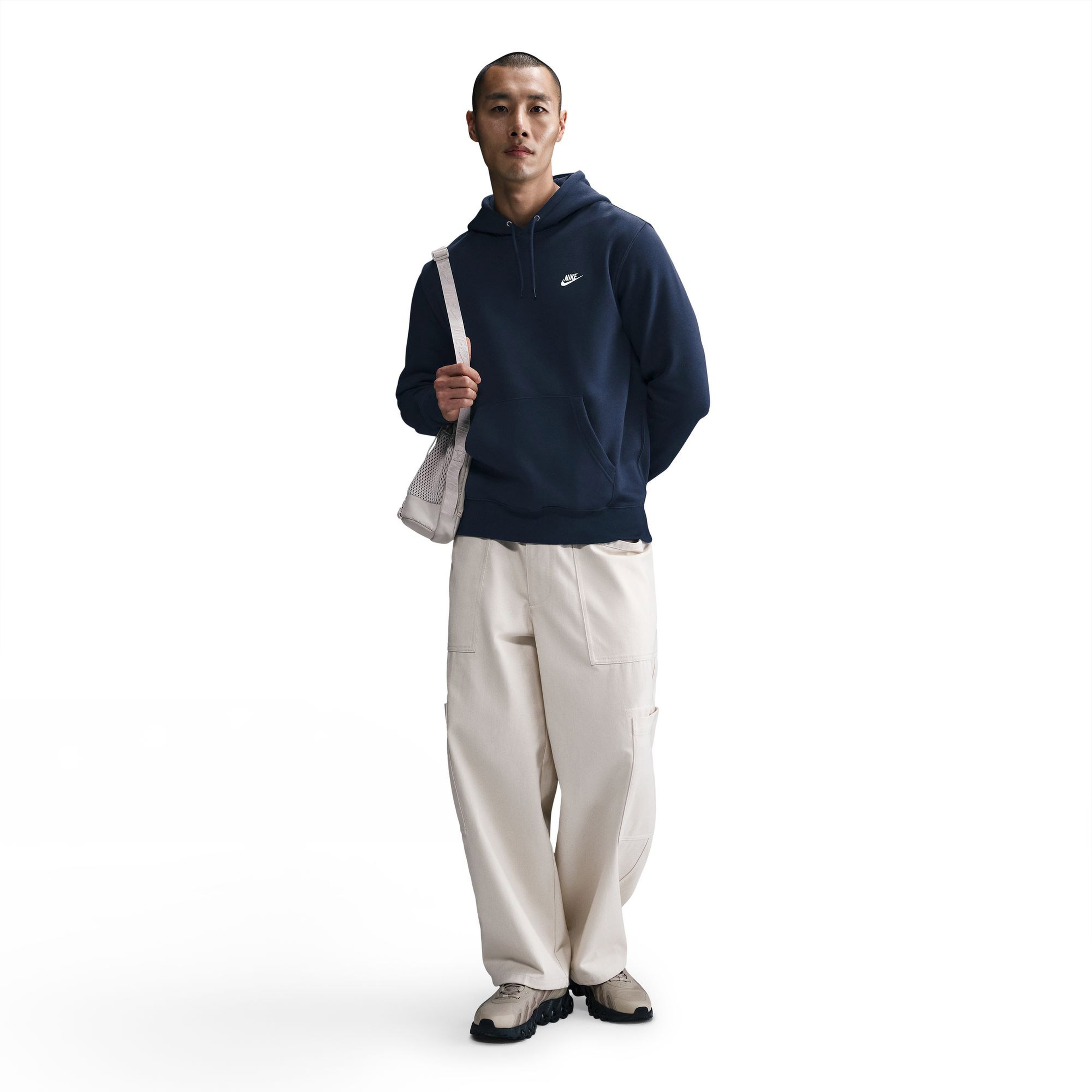 Nike Club Fleece Erkek Lacivert Hoodie