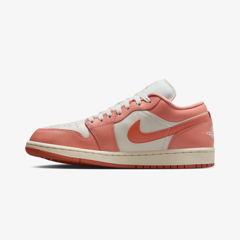 Nike Air Jordan 1 Low Kadın Beyaz/Pembe Spor Ayakkabı