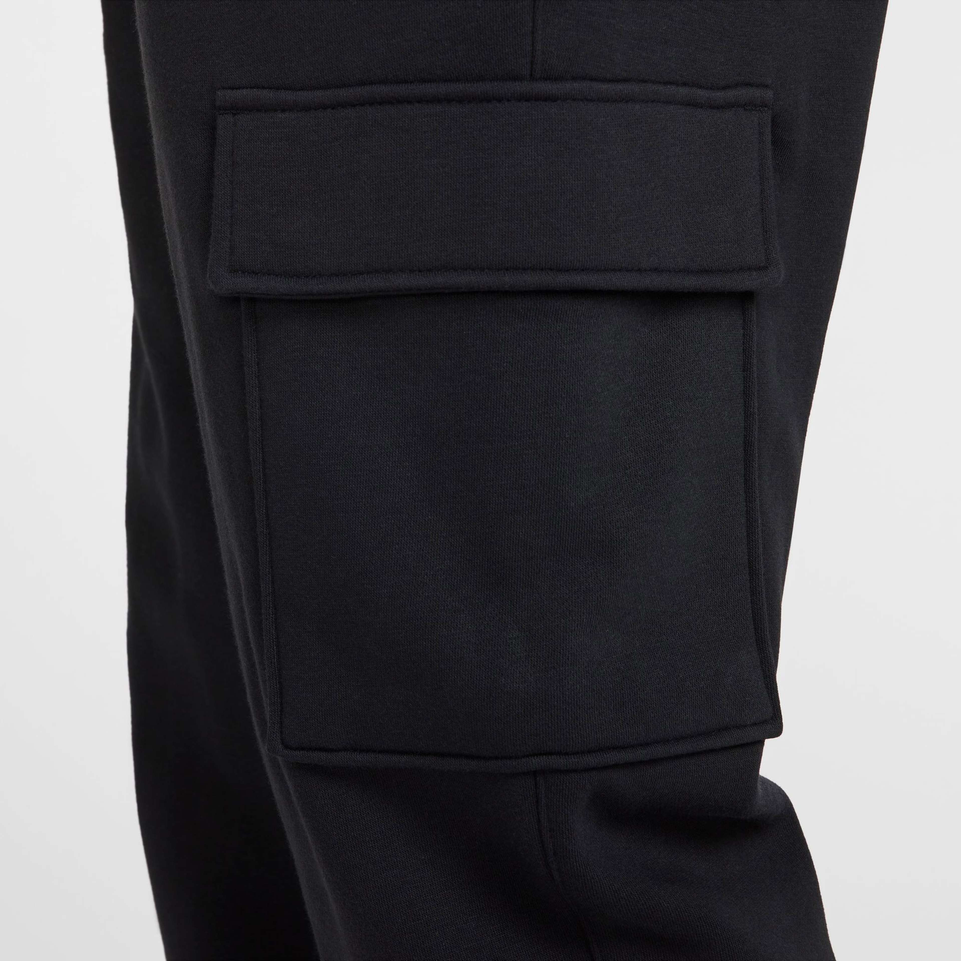 Nike Club Fleece Kargo Erkek Siyah Eşofman Altı