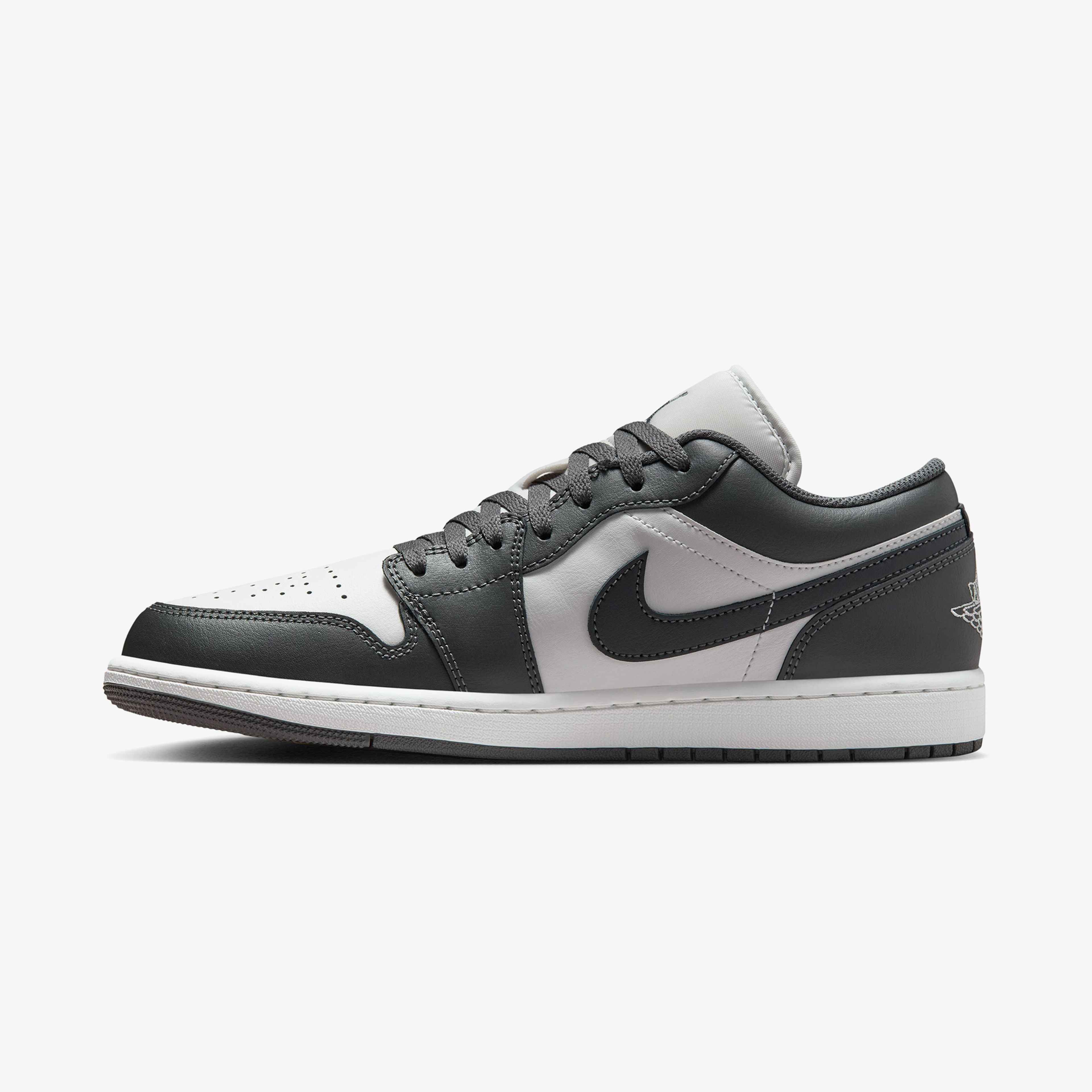 Nike Air Jordan 1 Low Erkek Gri Spor Ayakkabı