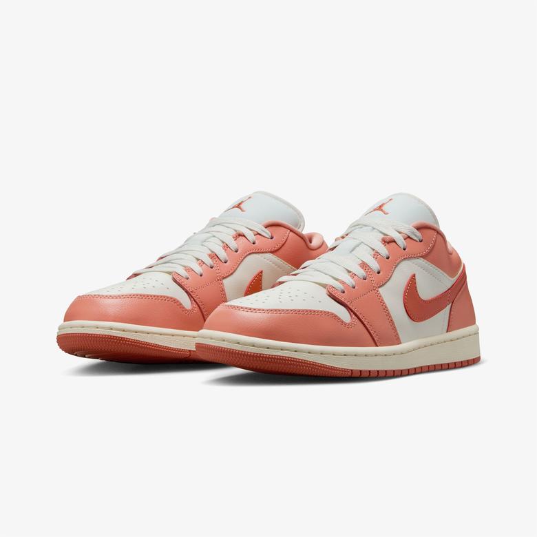 Nike Air Jordan 1 Low Kadın Beyaz/Pembe Spor Ayakkabı