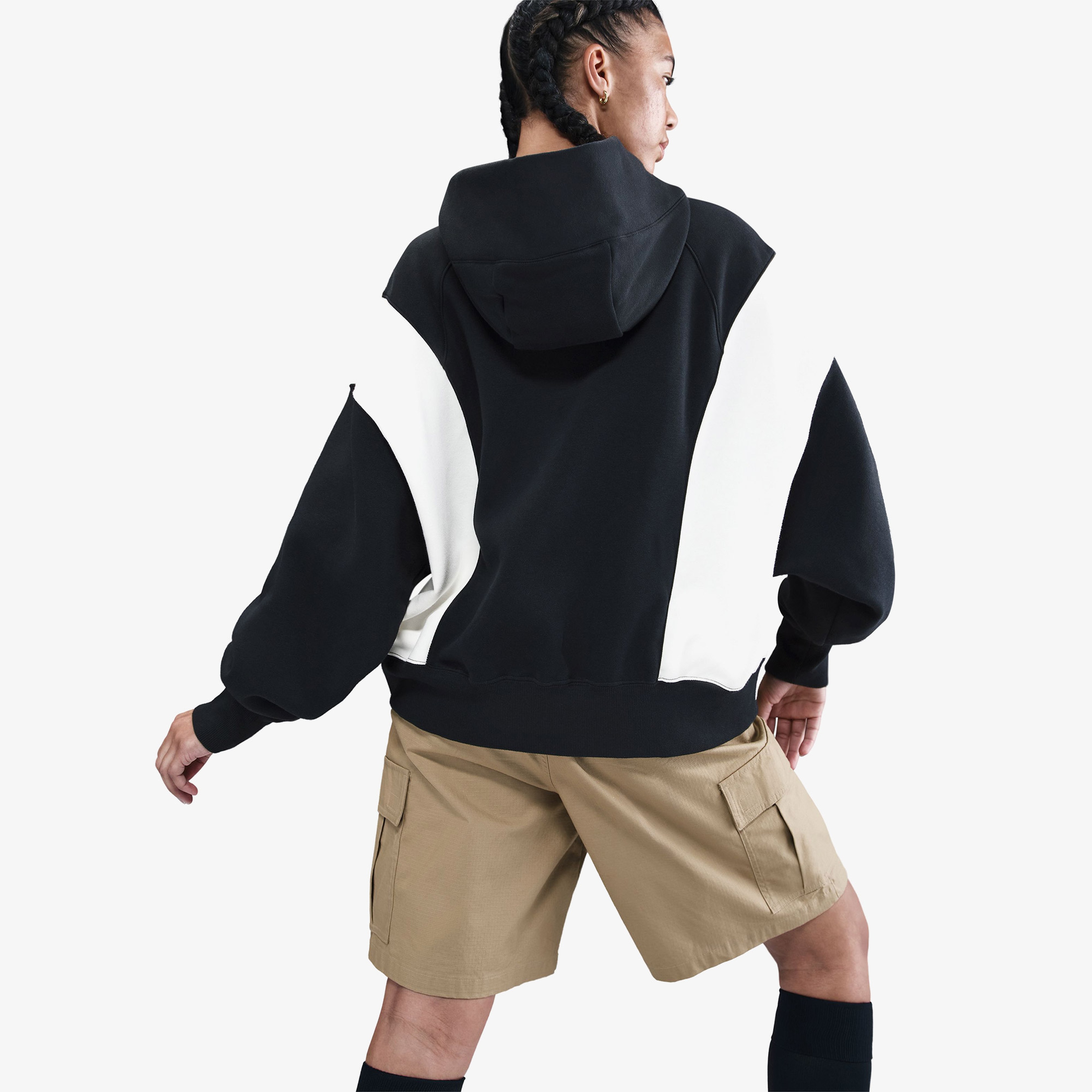 Nike Sportswear Phoenix Fleece Remix Kadın Siyah Sweatshirt