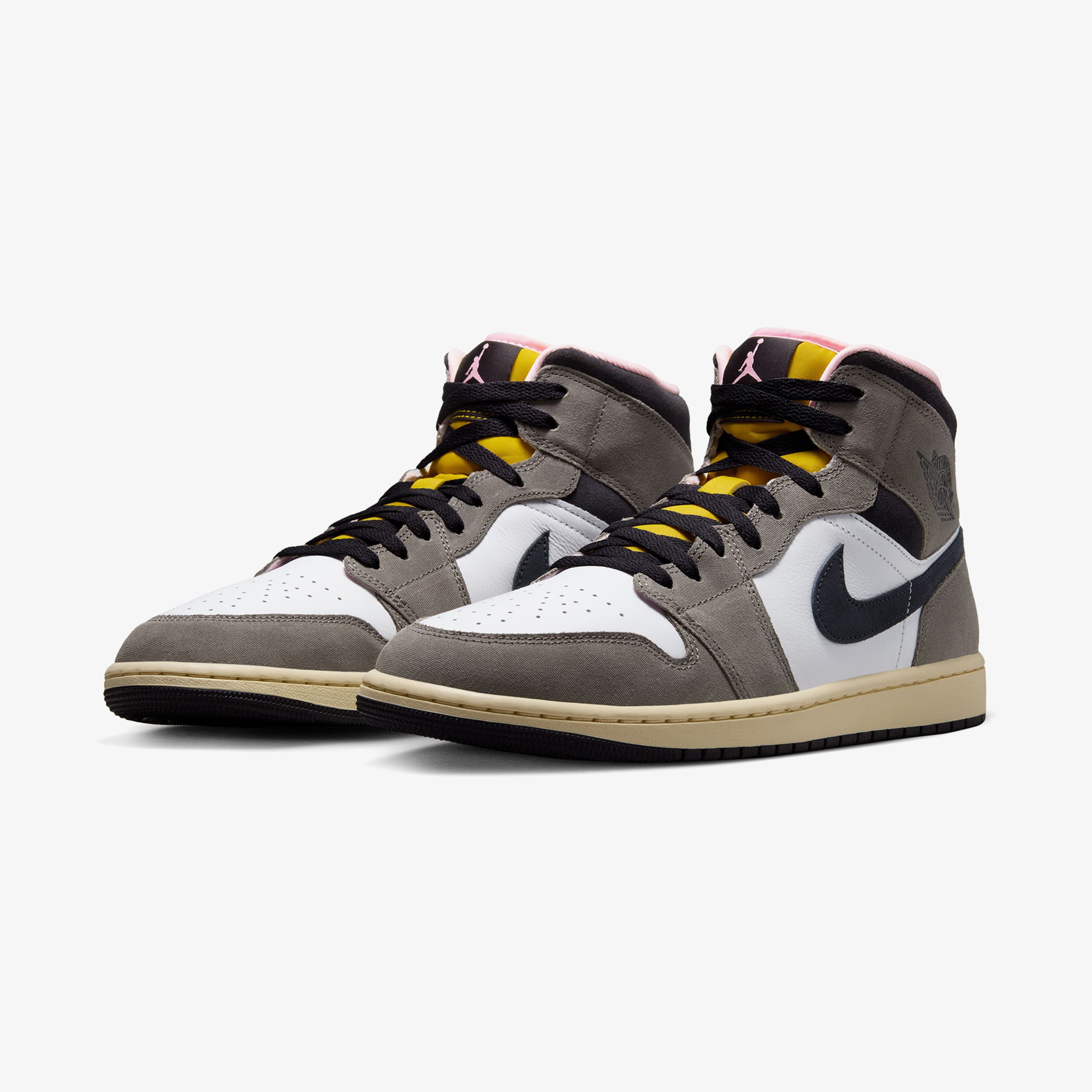 Nike Air Jordan 1 Mid SE Erkek Beyaz Spor Ayakkabı