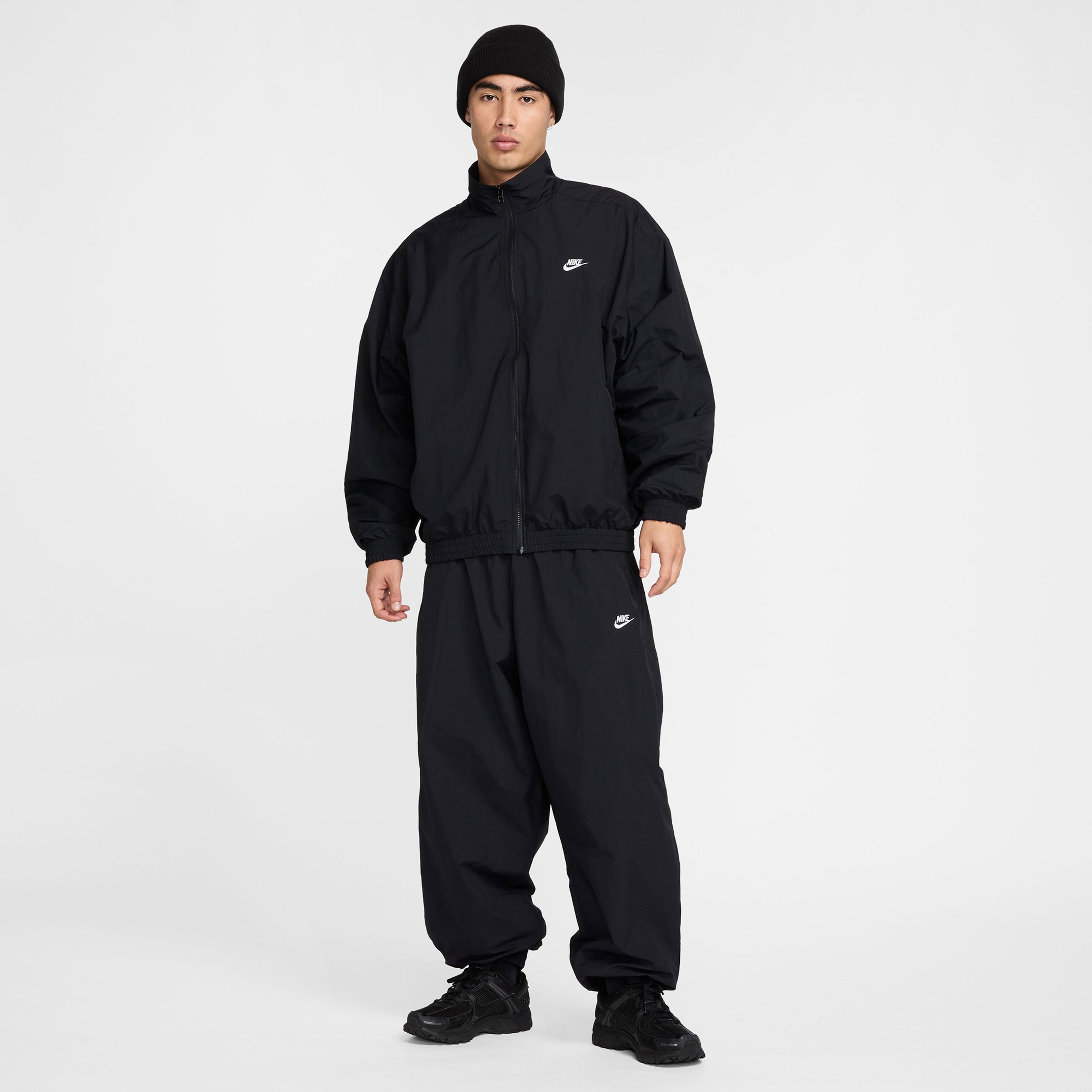 Nike Club Oversized Erkek Siyah Ceket