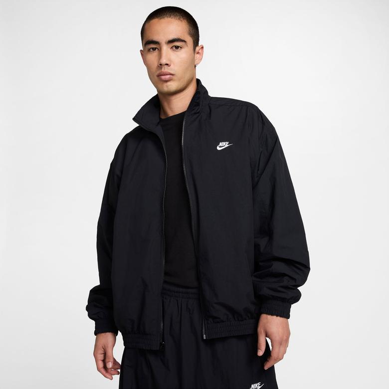 Nike Club Oversized Erkek Siyah Ceket