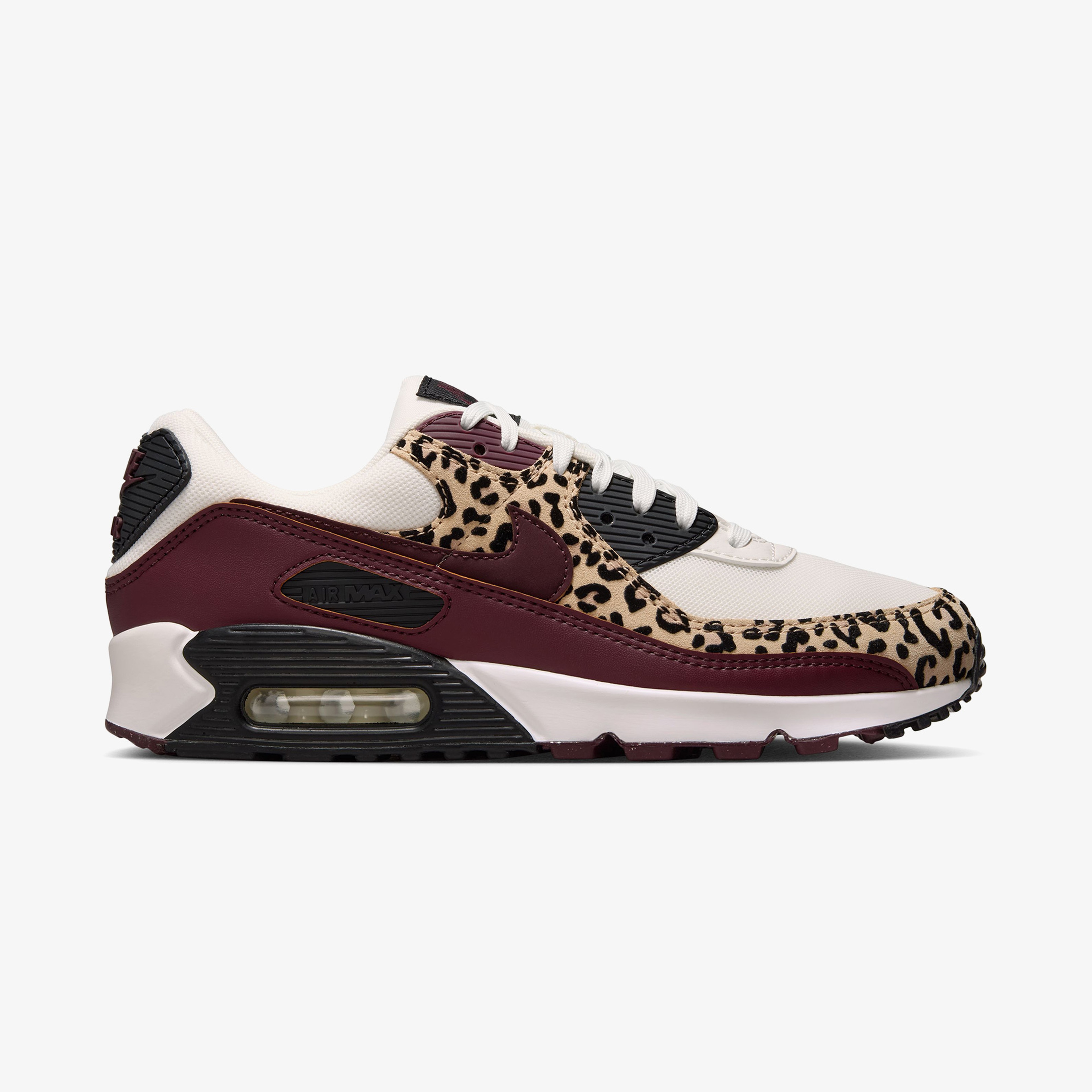 Nike Air Max 90 Leopar Desenli Kadın Kahverengi Spor Ayakkabı