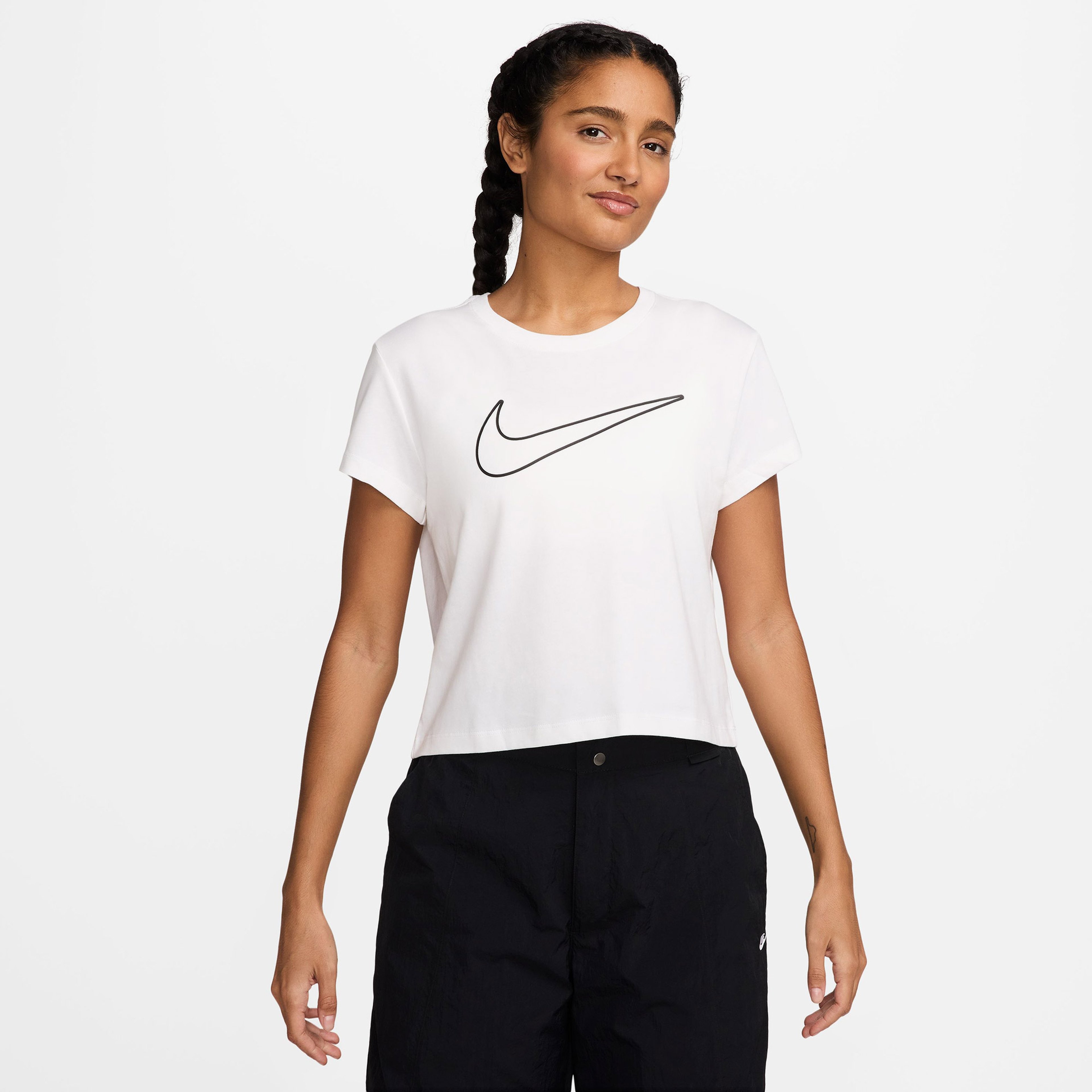 Nike Club SS Kadın Beyaz T-Shirt