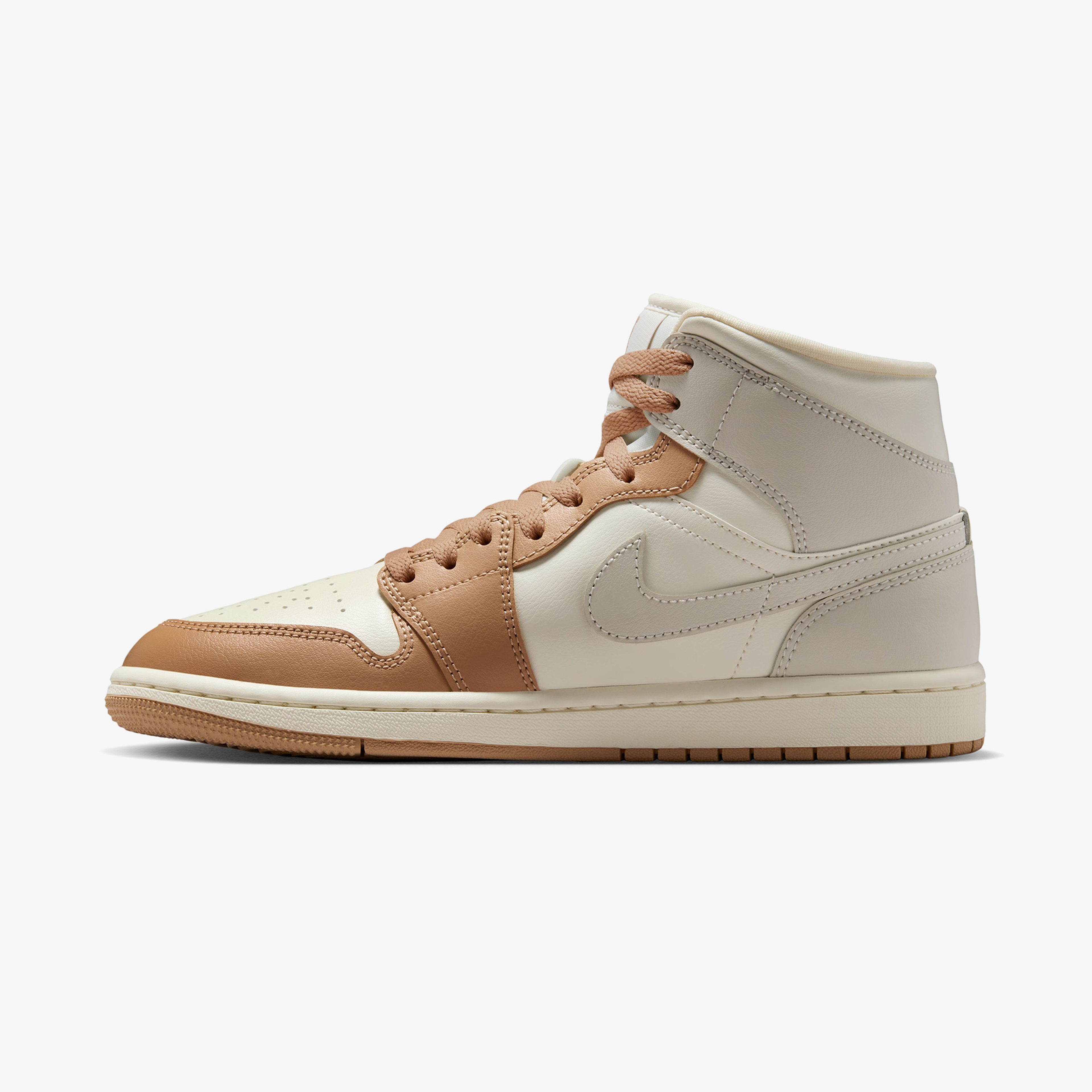 Nike Air Jordan 1 Mid Kadın Beyaz Spor Ayakkabı