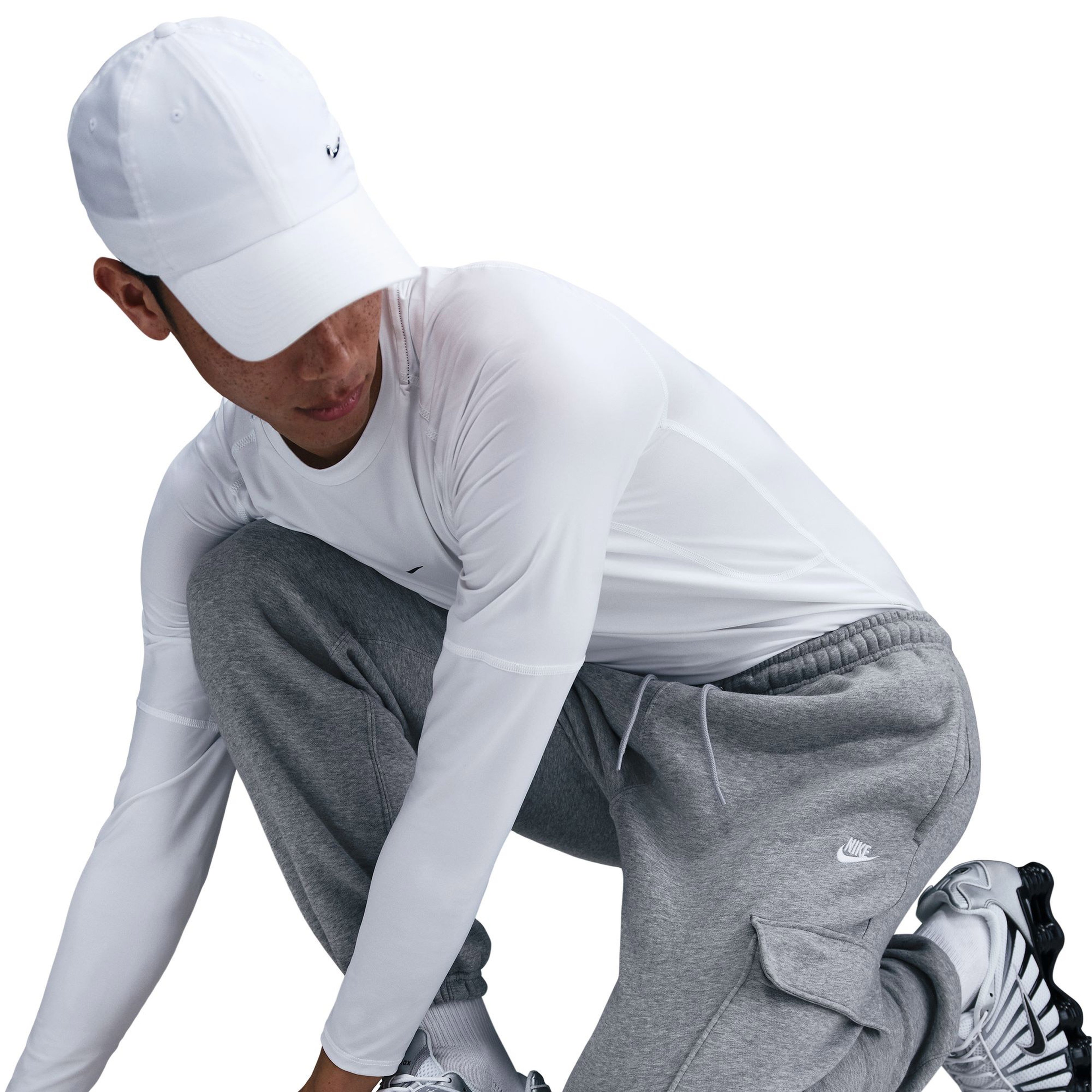 Nike Club Fleece Kargo Erkek Gri Eşofman Altı