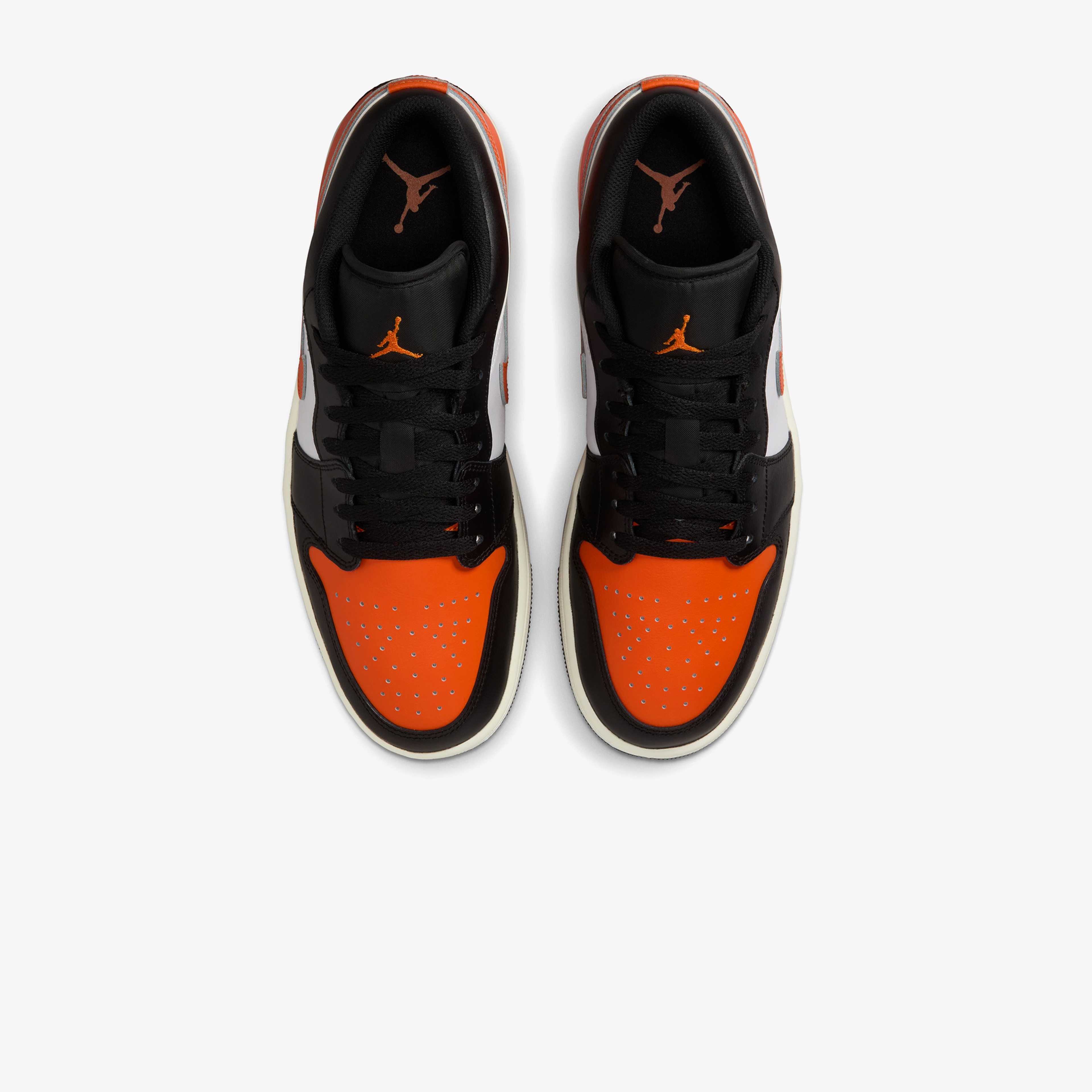 Nike Air Jordan 1 Low Erkek Turunuc/Siyah Spor Ayakkabı