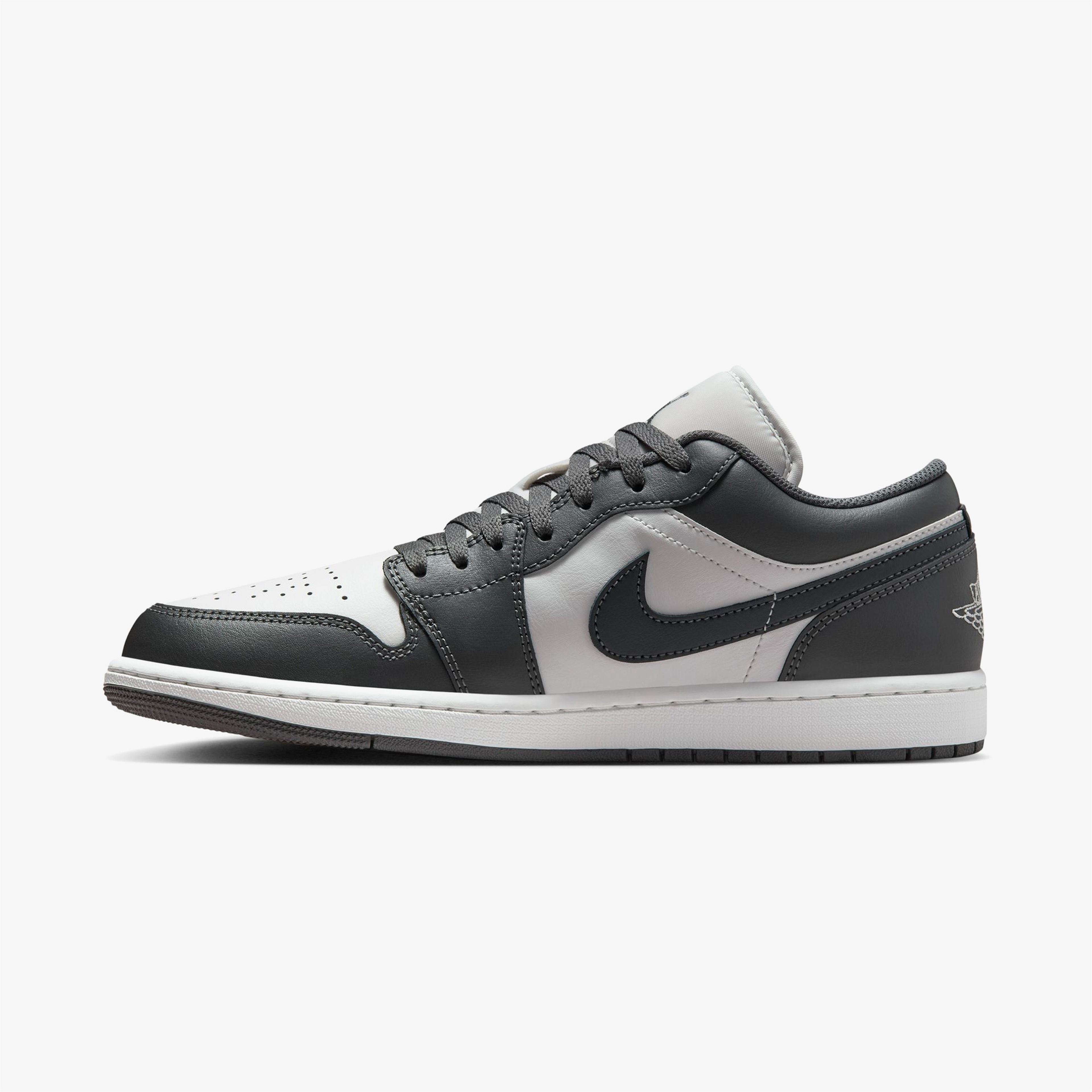 Nike Air Jordan 1 Low Erkek Gri Spor Ayakkabı