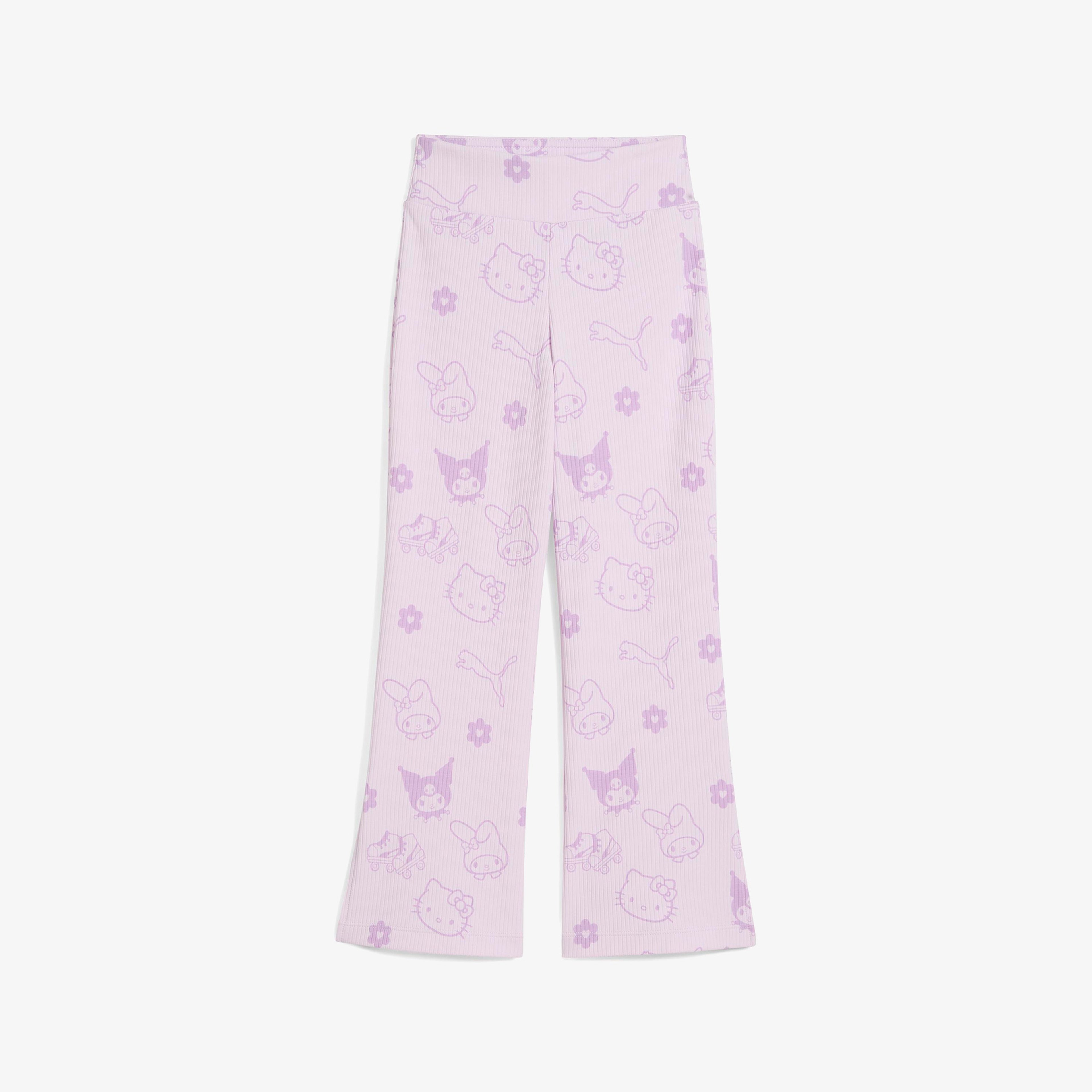 Puma X Hello Kitty Friends Flared Çocuk Mor Tayt
