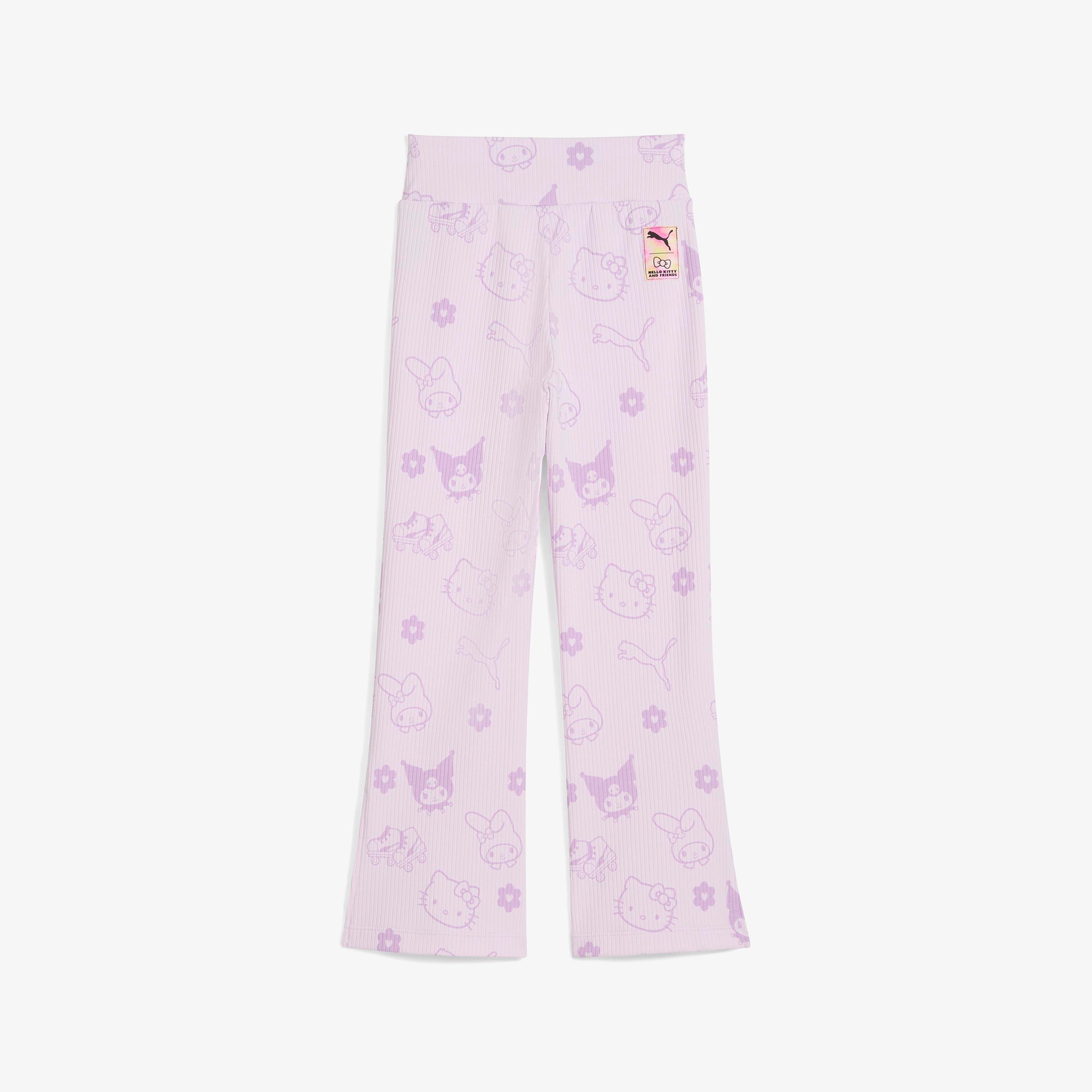 Puma X Hello Kitty Friends Flared Çocuk Mor Tayt