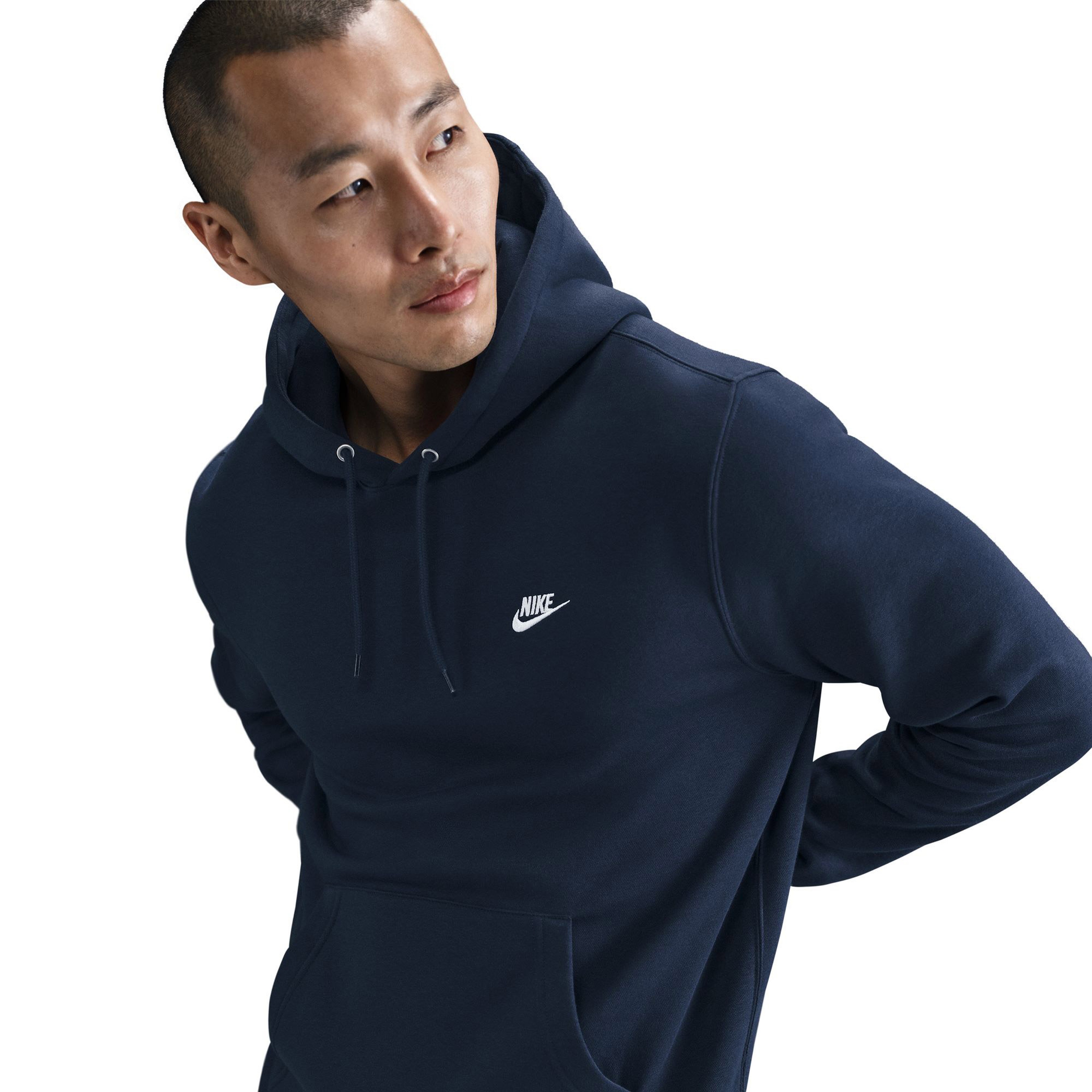 Nike Club Fleece Erkek Lacivert Hoodie