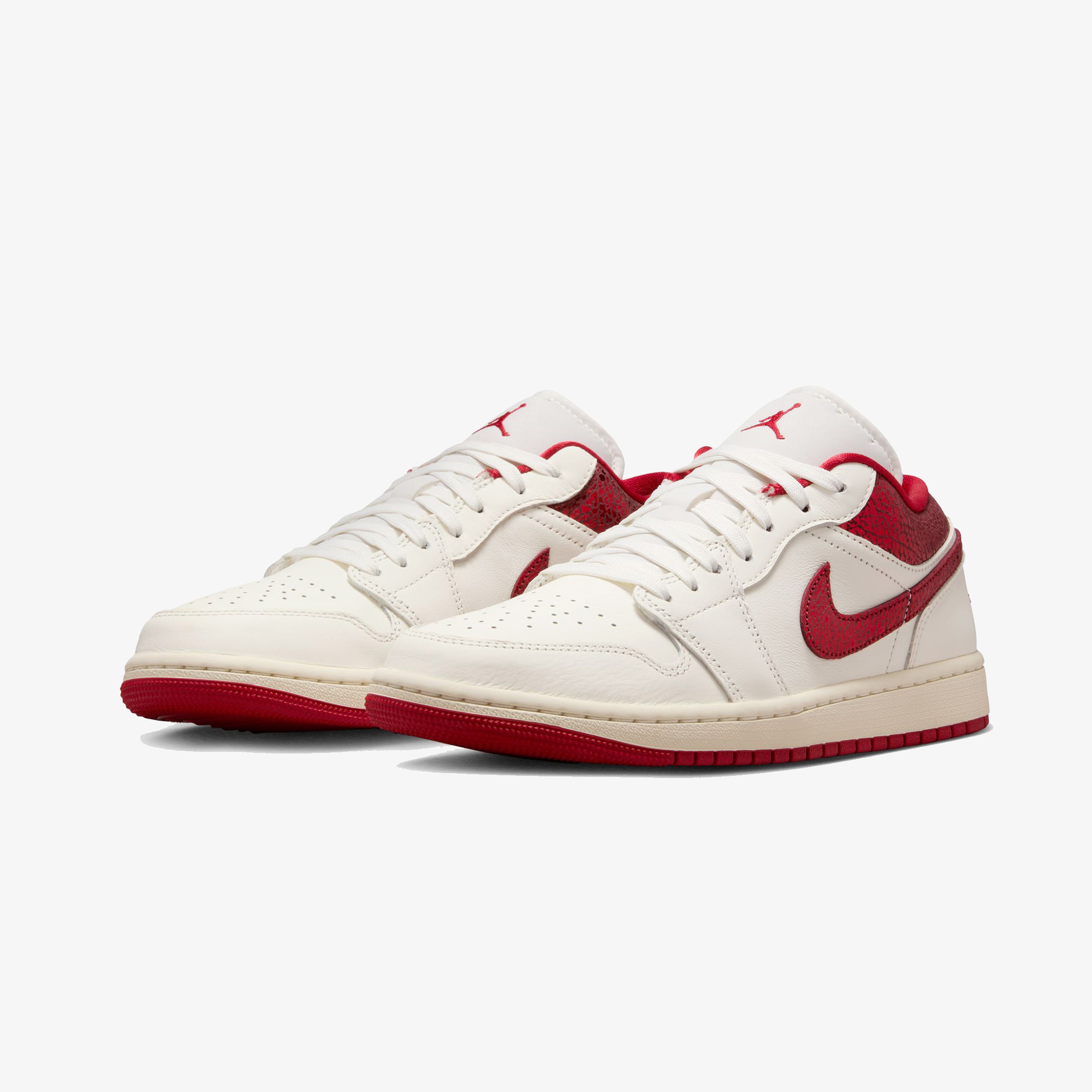 Nike Air Jordan 1 Low 'Ruby' Kadın Beyaz Sneaker