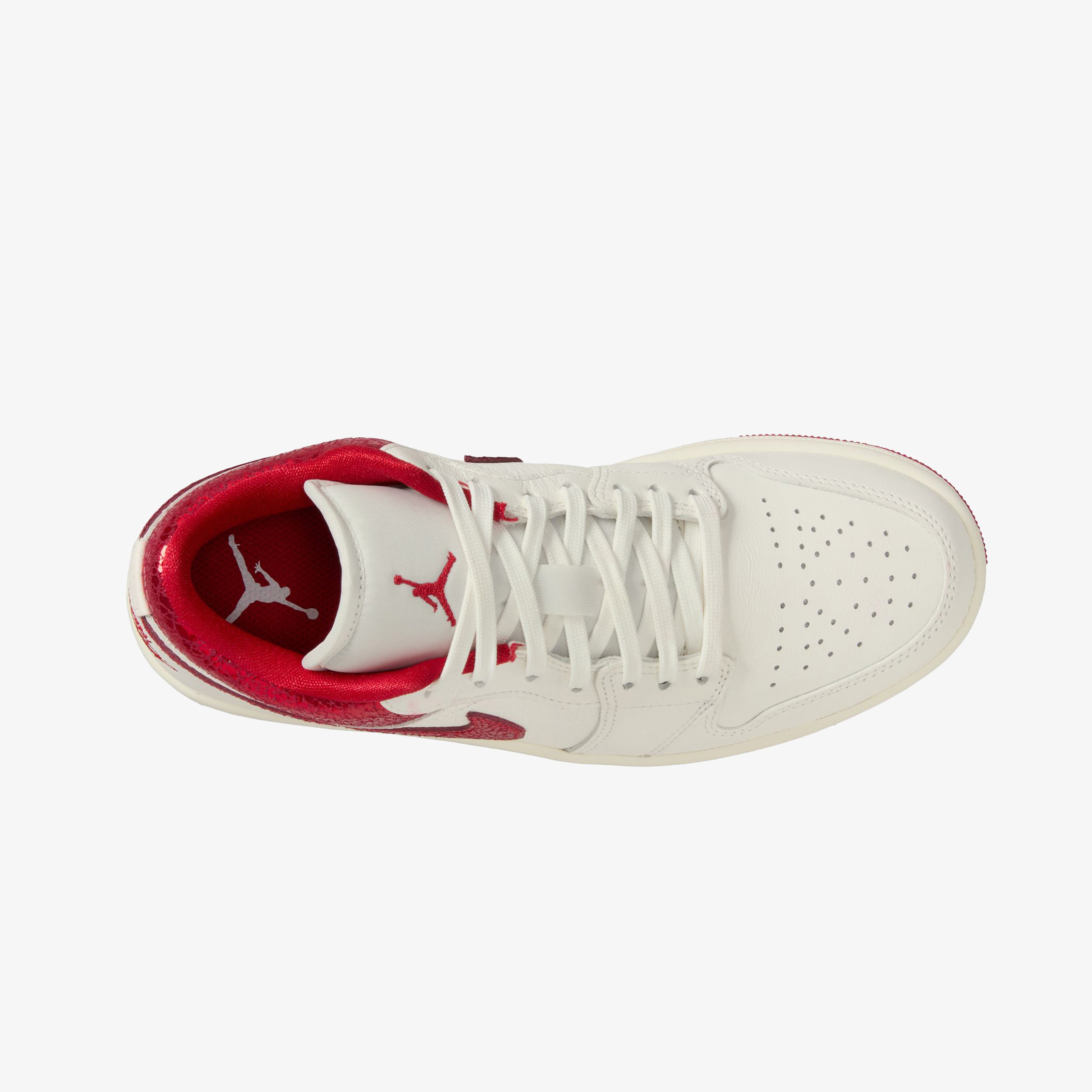 Nike Air Jordan 1 Low 'Ruby' Kadın Beyaz Sneaker