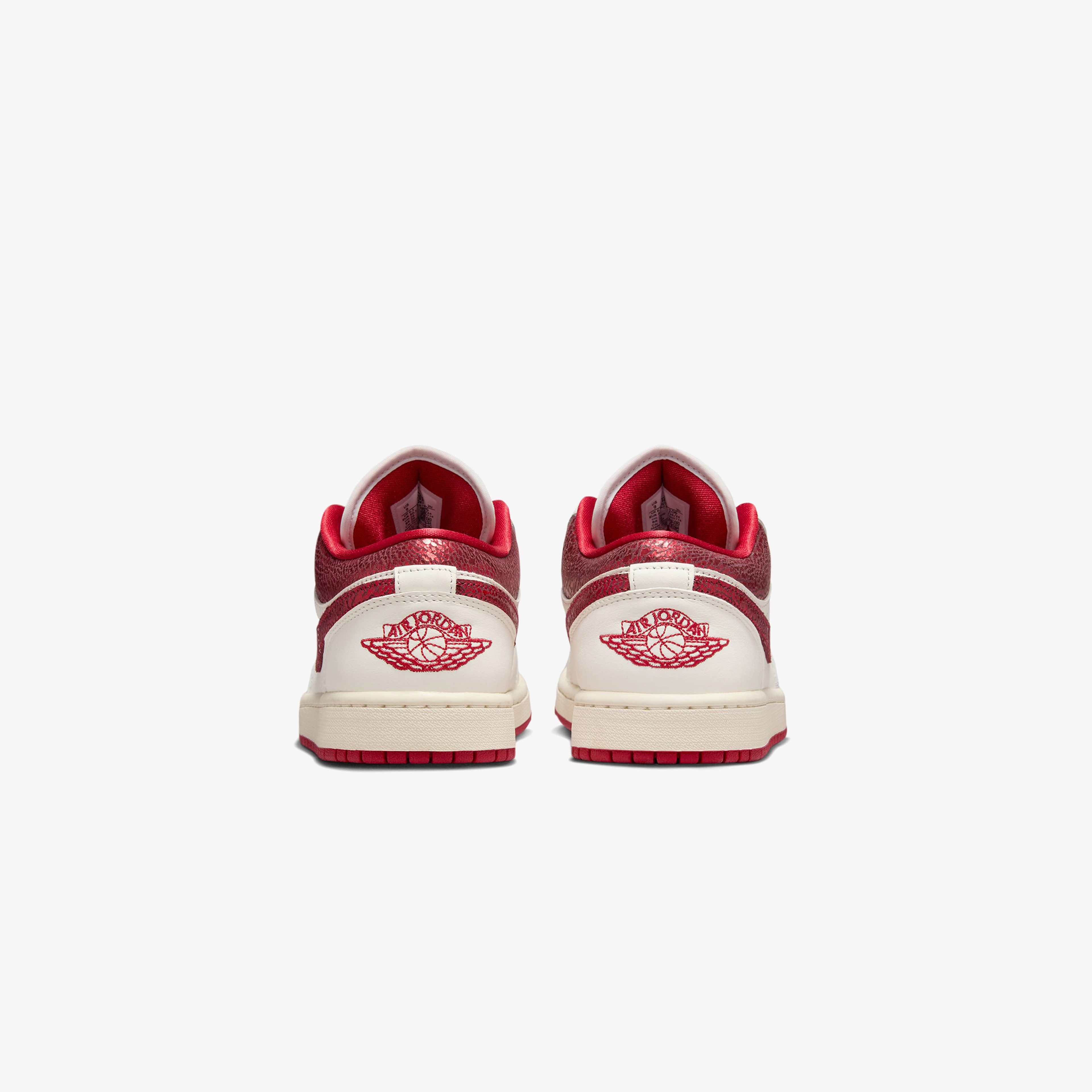 Nike Air Jordan 1 Low 'Ruby' Kadın Beyaz Sneaker