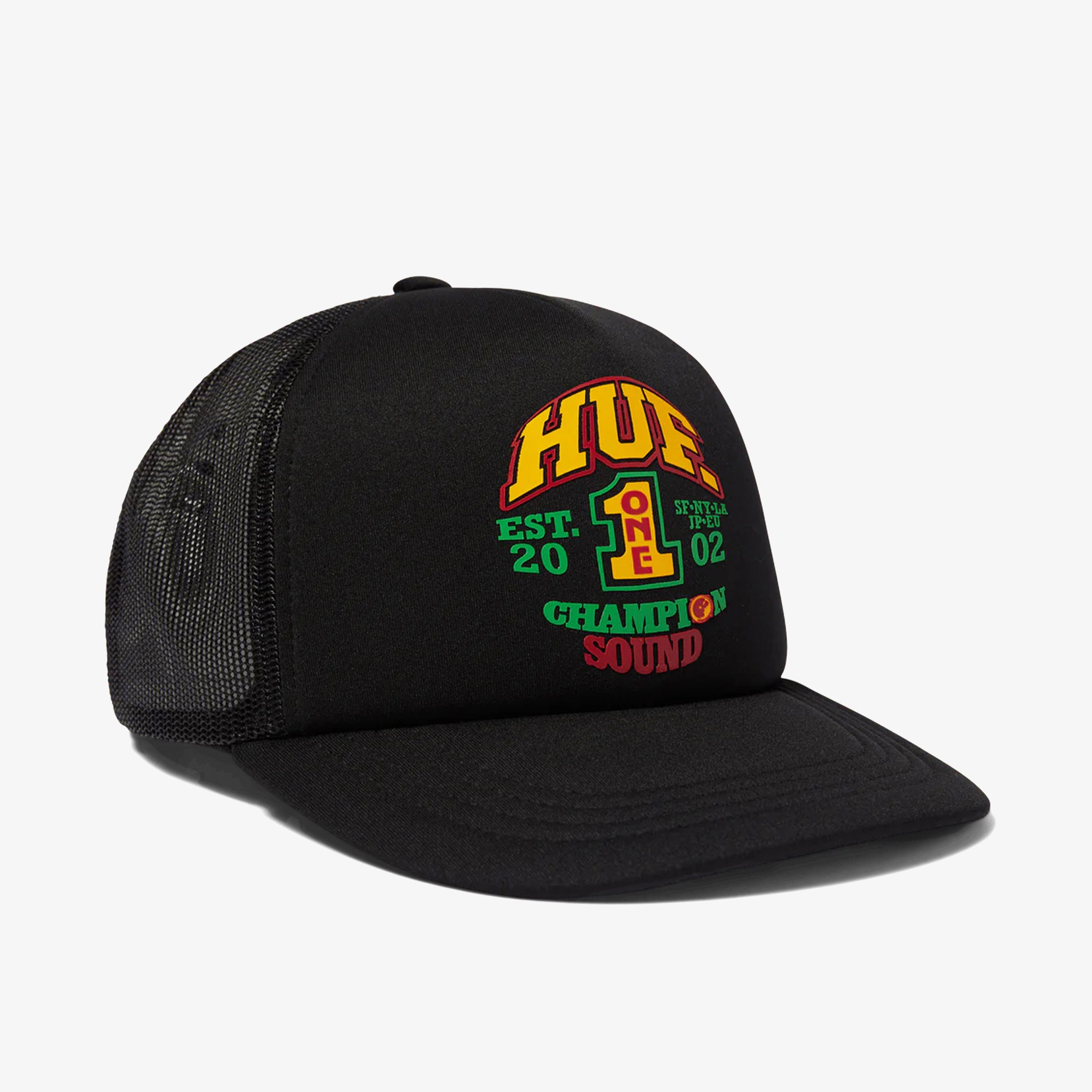 Huf Champion Sound Trucker Erkek Siyah Şapka