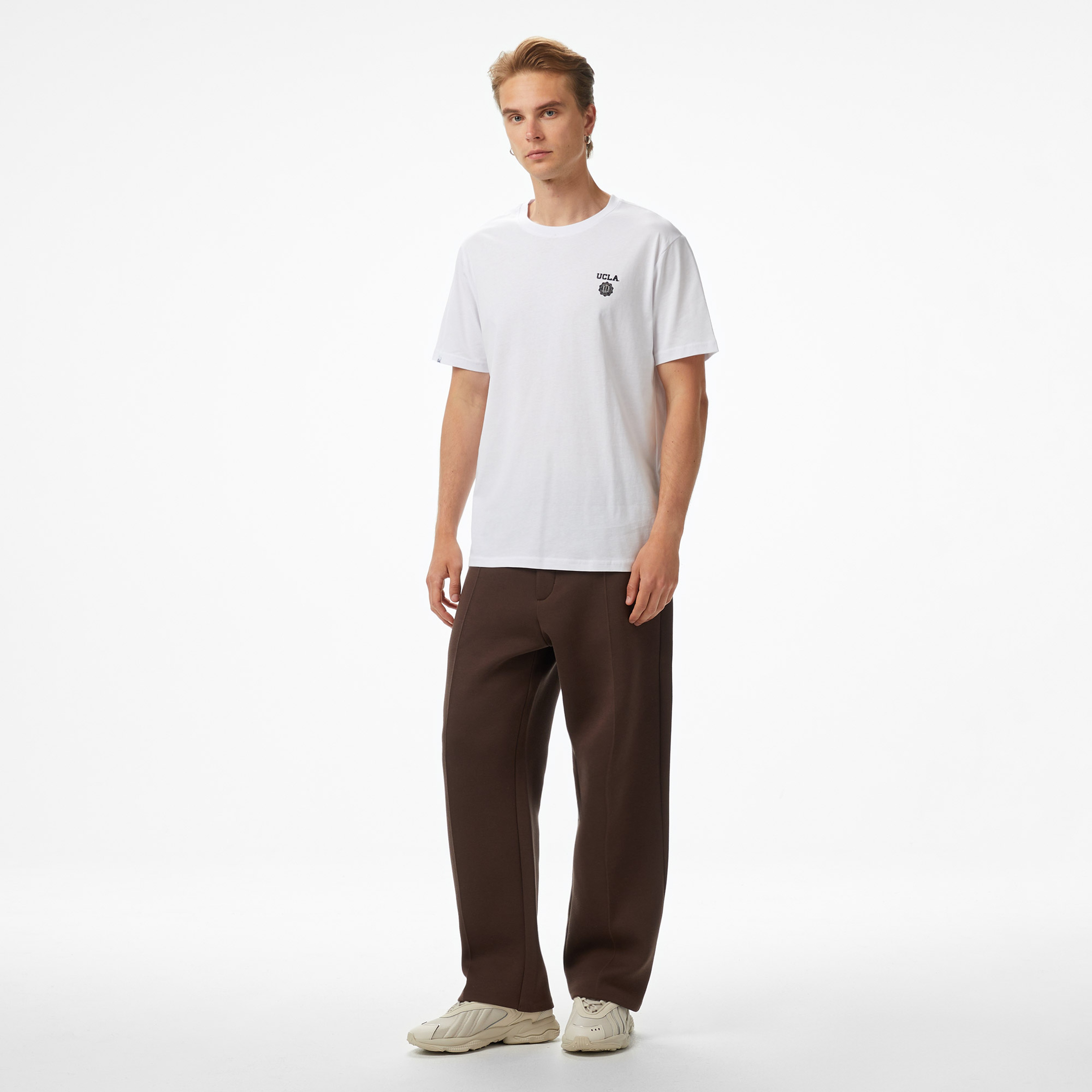 Ucla Bass Erkek Beyaz T-Shirt