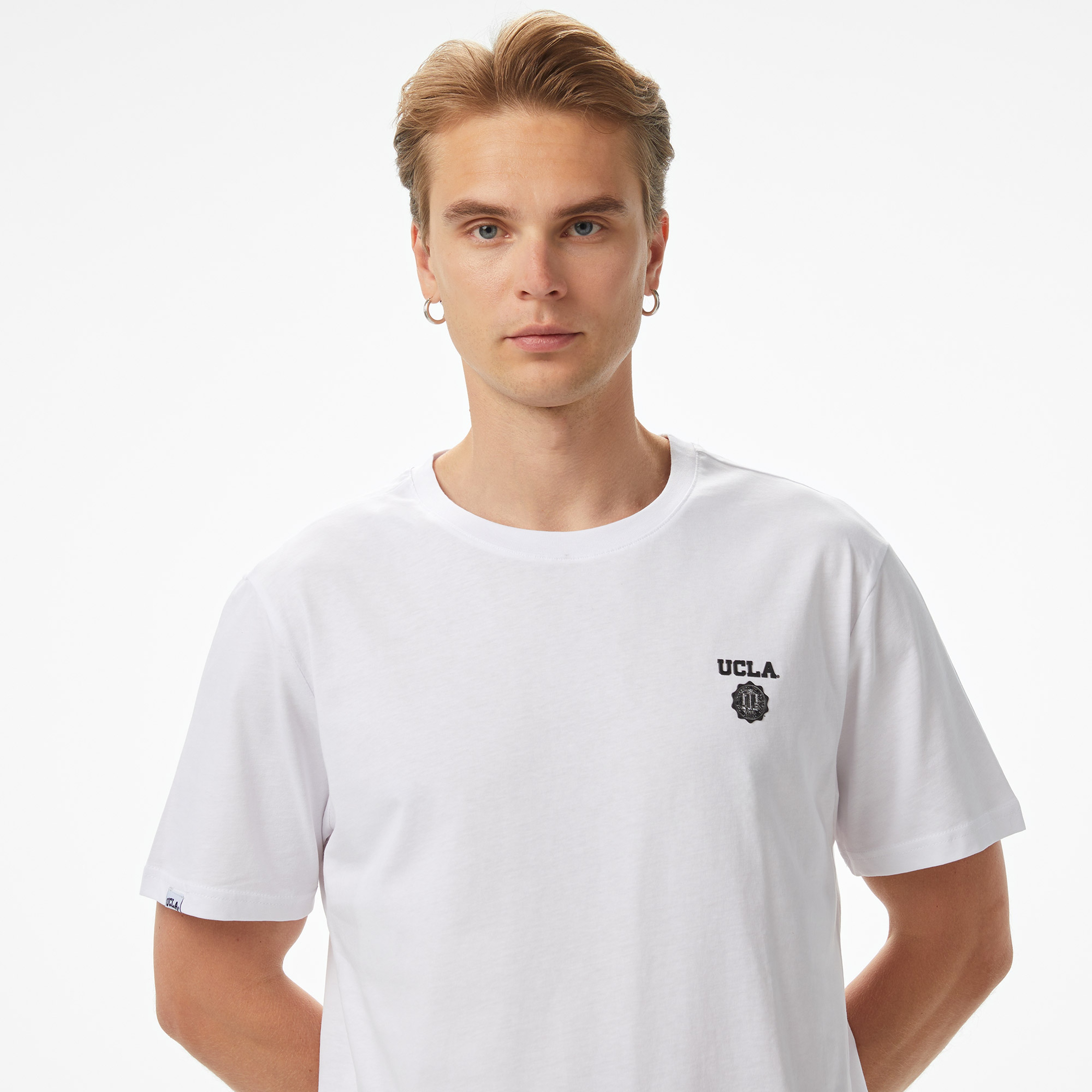 Ucla Bass Erkek Beyaz T-Shirt